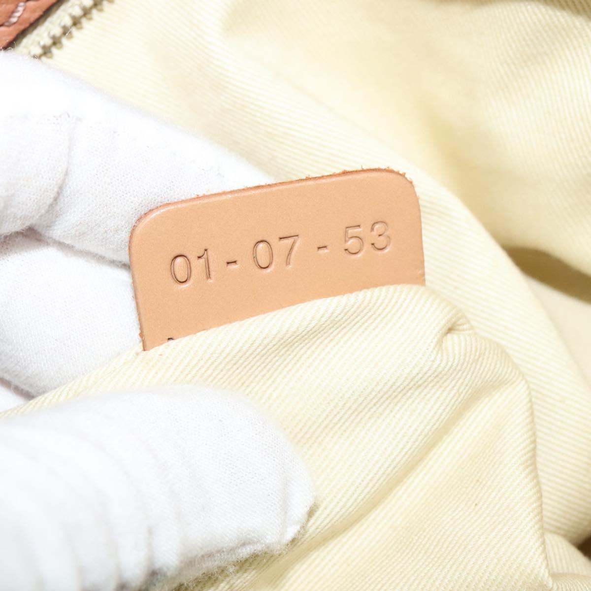 Chloe Paddington Hand Bag Leather Beige Gold Silver Auth 115904V