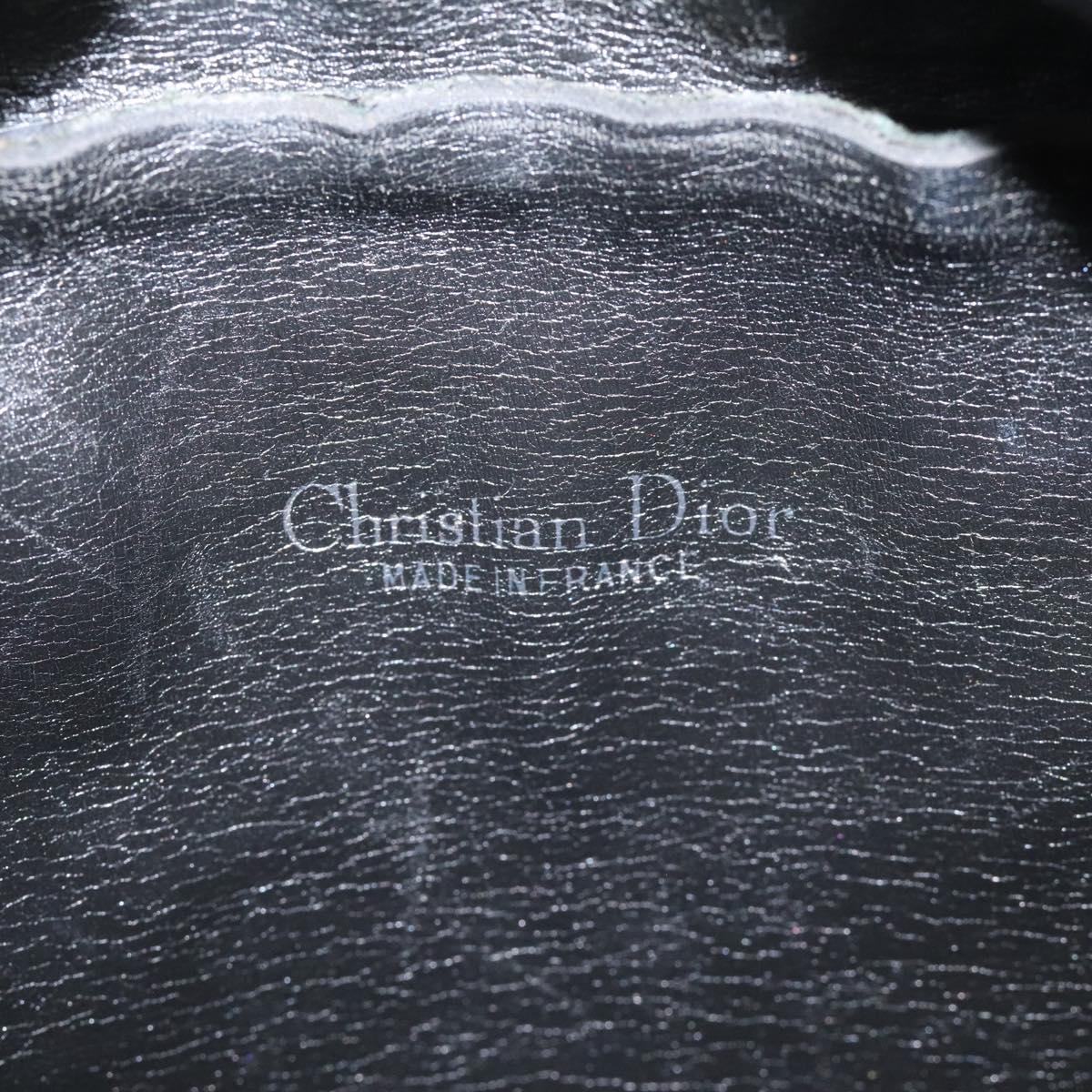 Christian Dior Trotter Canvas Shoulder Bag Black Auth 115917