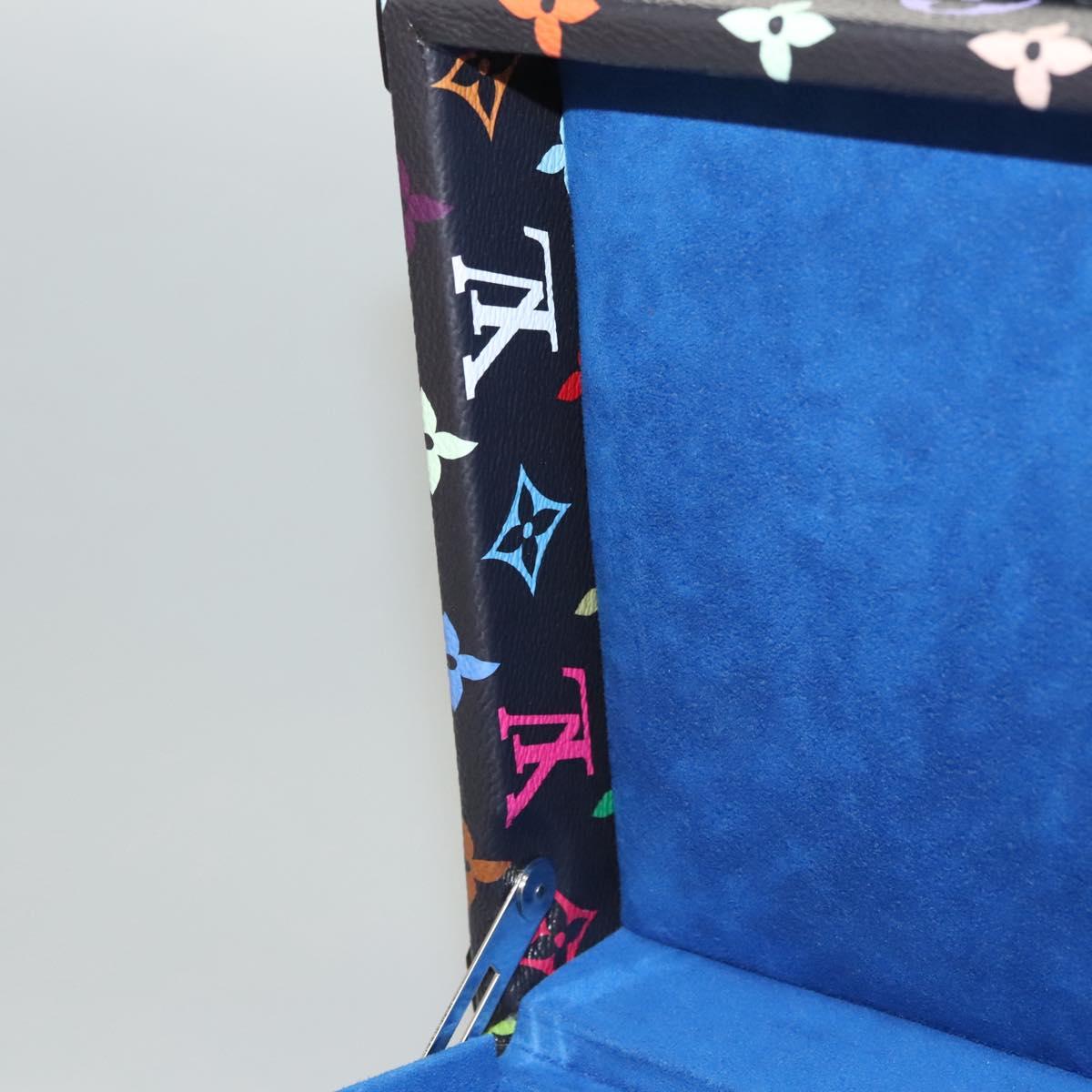 LOUIS VUITTON Multicolor Coffret 8 Montor Jewelry Box Black M13128 Auth 115973SM