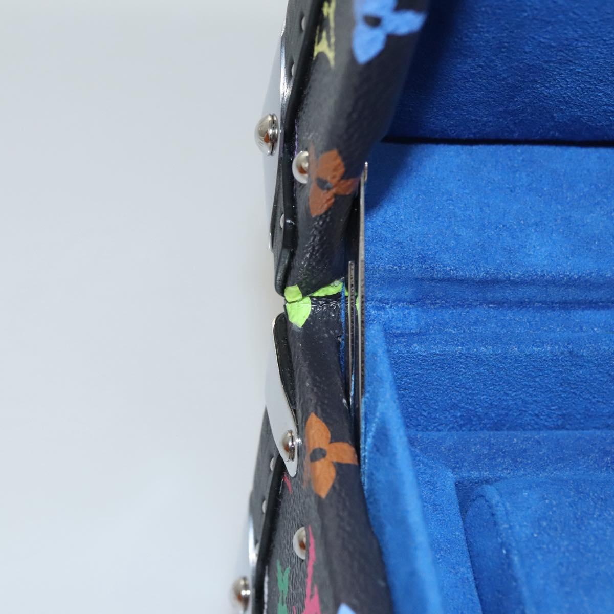 LOUIS VUITTON Multicolor Coffret 8 Montor Jewelry Box Black M13128 Auth 115973SM