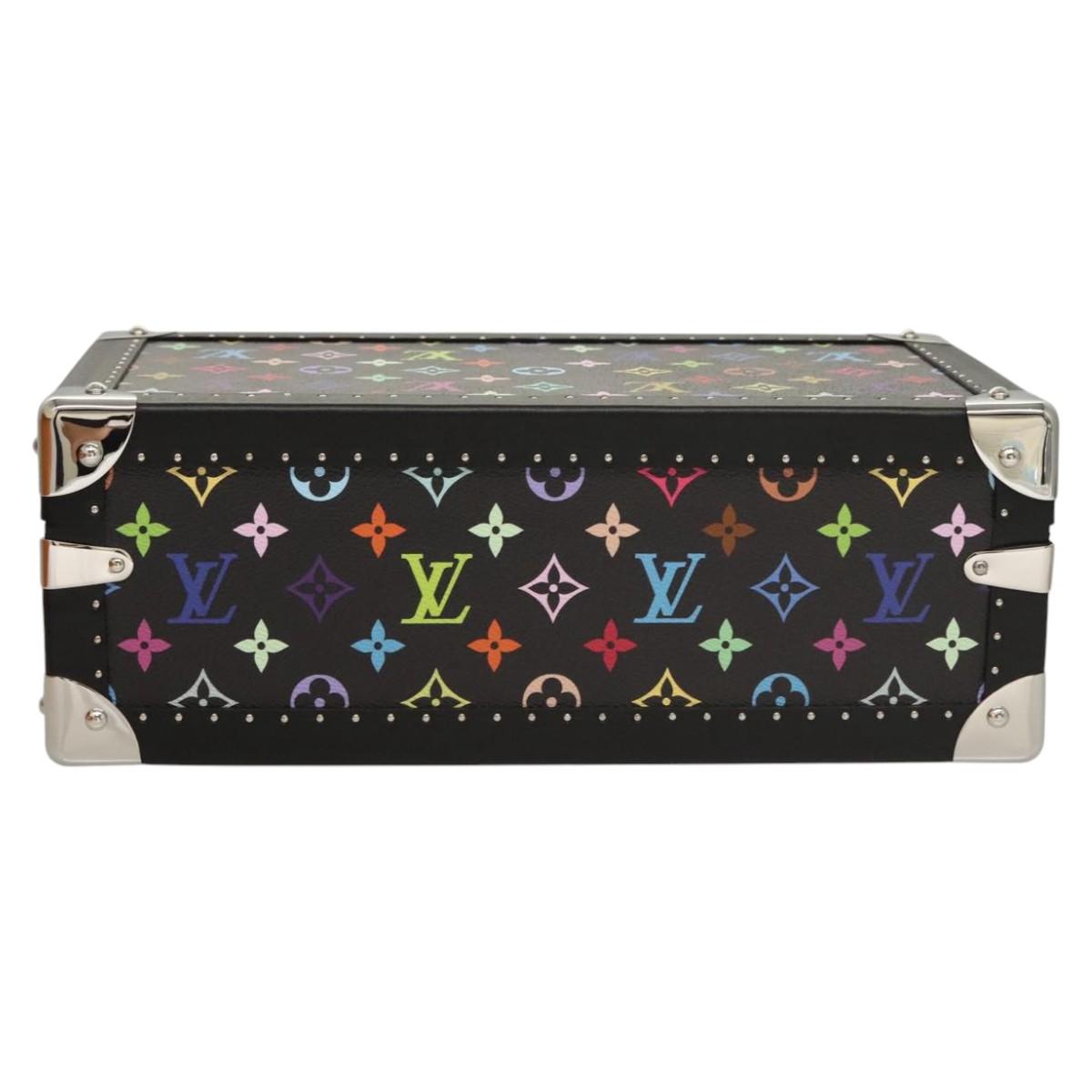 LOUIS VUITTON Multicolor Coffret 8 Montor Jewelry Box Black M13128 Auth 115973SM