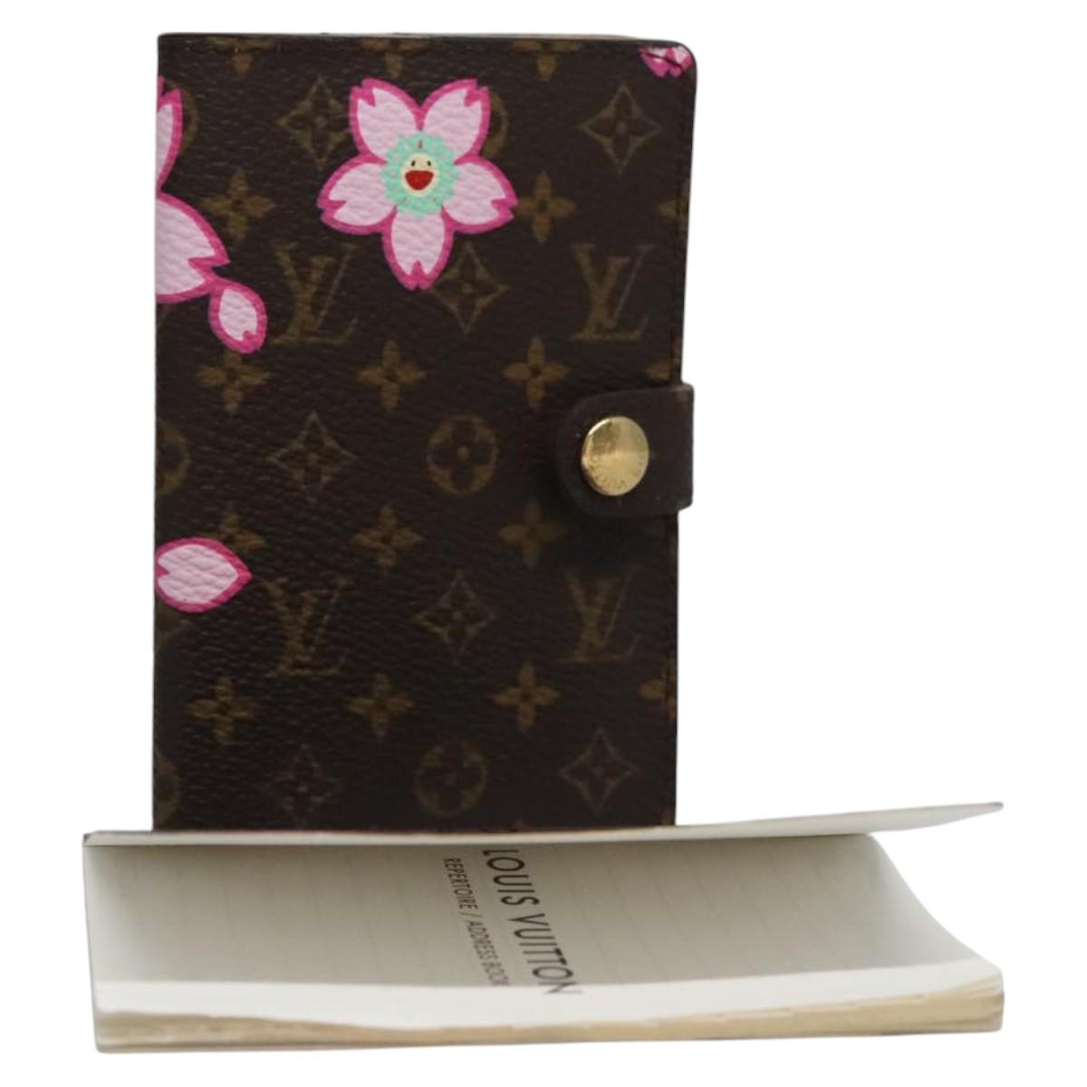 LOUIS VUITTON Cherry Blossom Agenda Mini Day Planner Cover M92021 Auth 115988SV