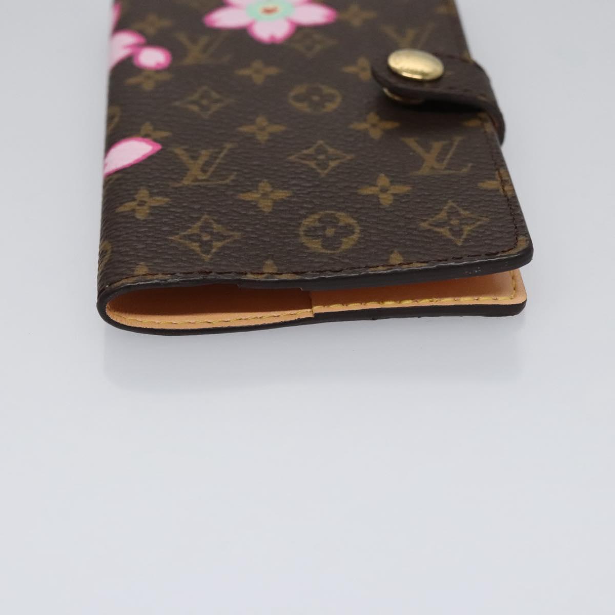 LOUIS VUITTON Cherry Blossom Agenda Mini Day Planner Cover M92021 Auth 115988SV