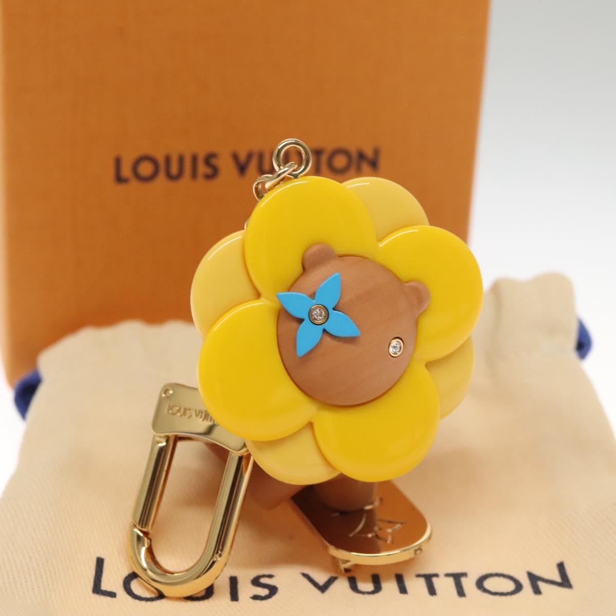LOUIS VUITTON Petula Skate Charm metal Yellow M00869 LV Auth 115991S
