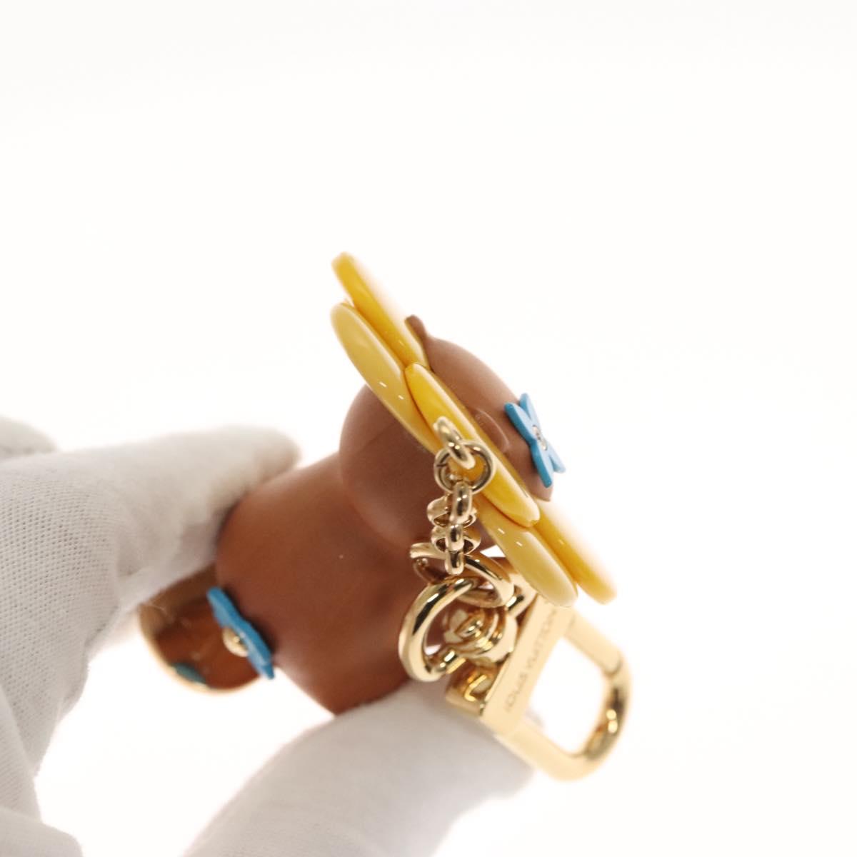 LOUIS VUITTON Petula Skate Charm metal Yellow M00869 LV Auth 115991S