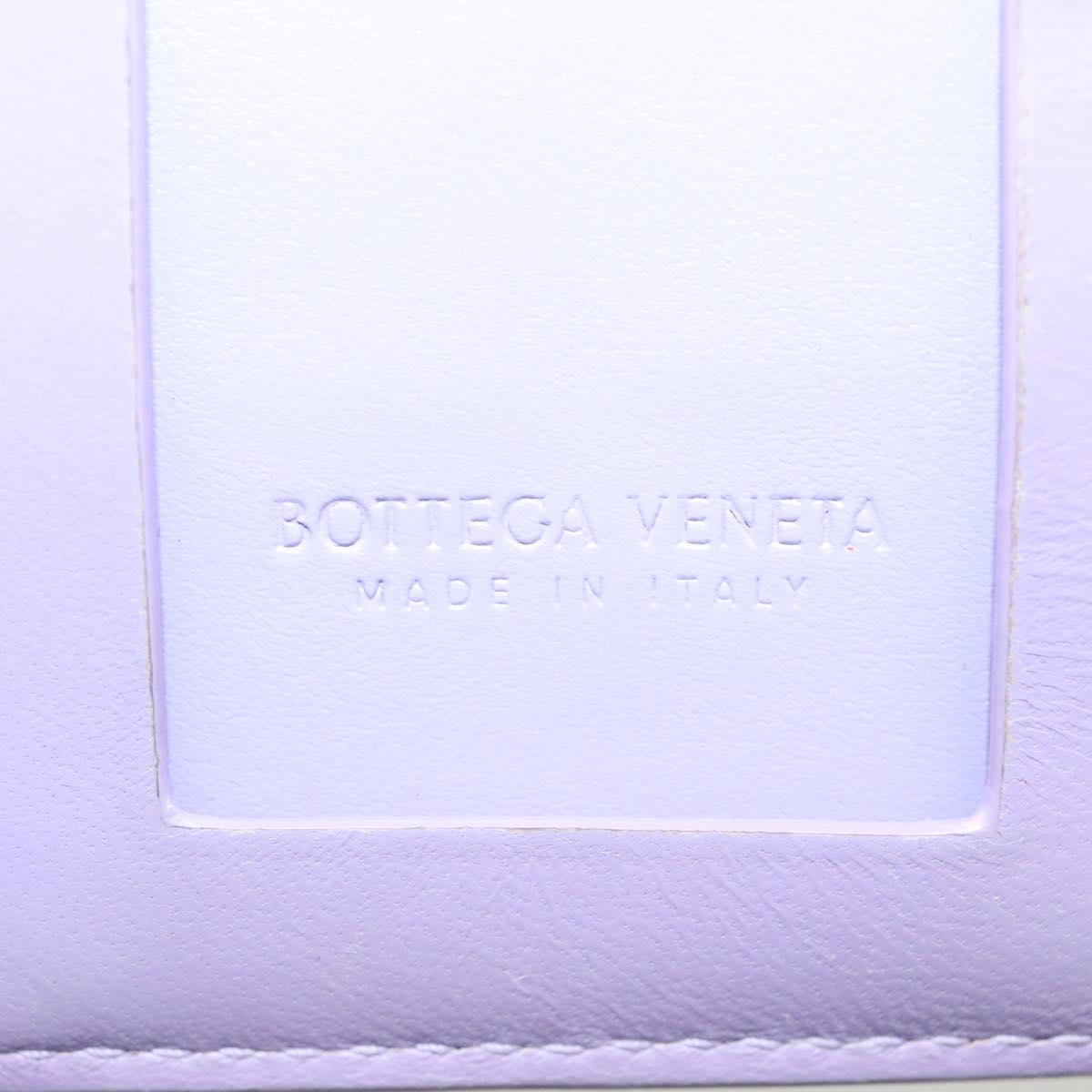 BOTTEGA VENETA MAXI INTRECCIATO Card Case Leather Purple Auth 116058