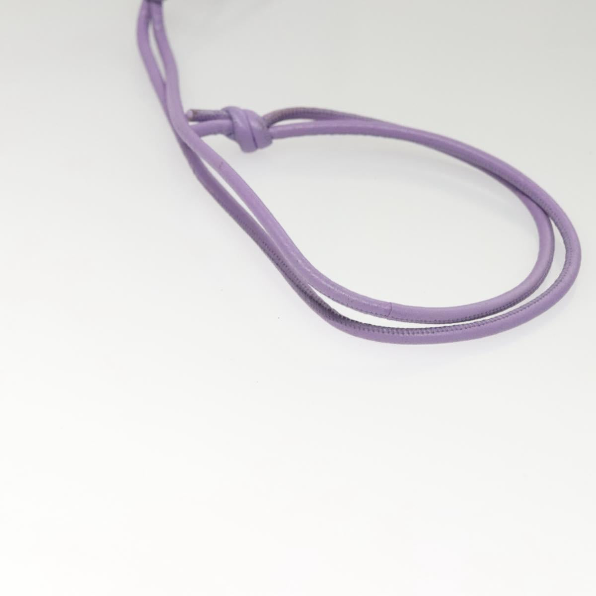 BOTTEGA VENETA MAXI INTRECCIATO Card Case Leather Purple Auth 116058