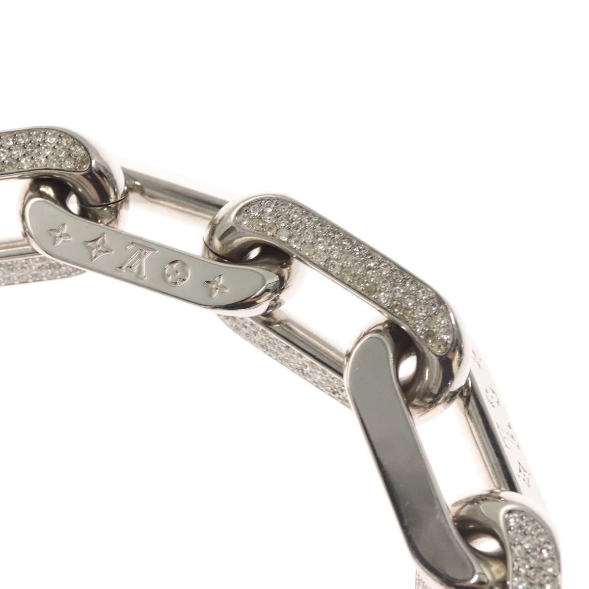 LOUIS VUITTON Collier LV Edge GM Necklace metal Silver tone MP3000 Auth 116084AM