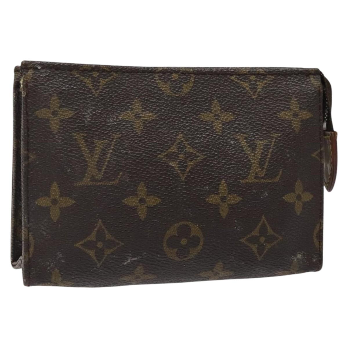 LOUIS VUITTON Monogram Poche Toilette 15 Pouch M47546 LV Auth 116089