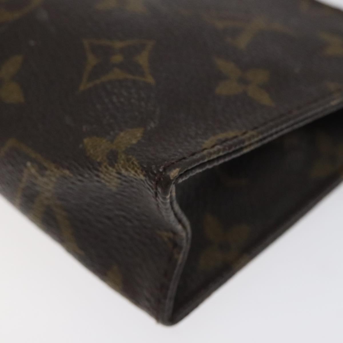 LOUIS VUITTON Monogram Poche Toilette 15 Pouch M47546 LV Auth 116089