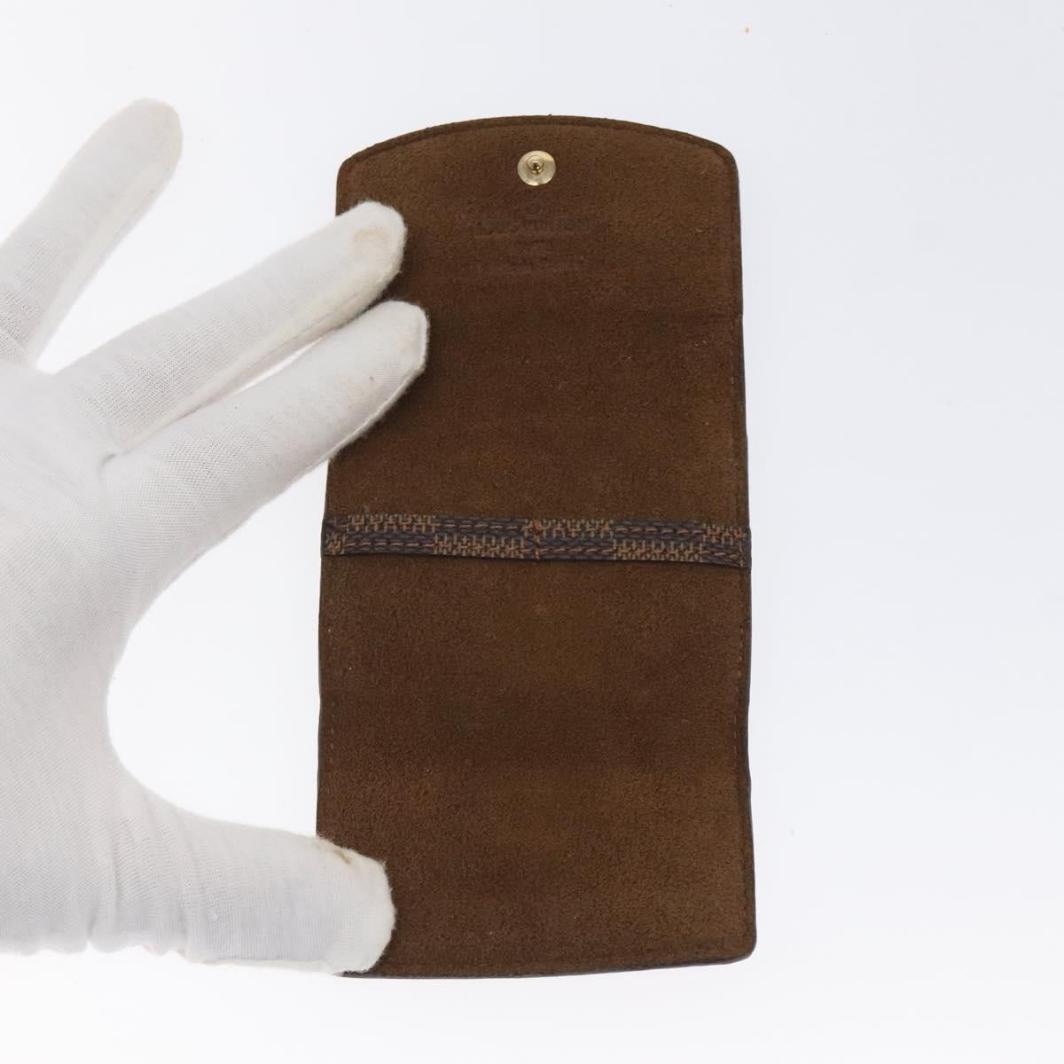 LOUIS VUITTON Damier Ebene Cuff Case LV Auth 116096