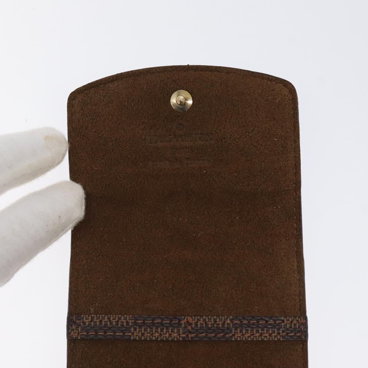 LOUIS VUITTON Damier Ebene Cuff Case LV Auth 116096