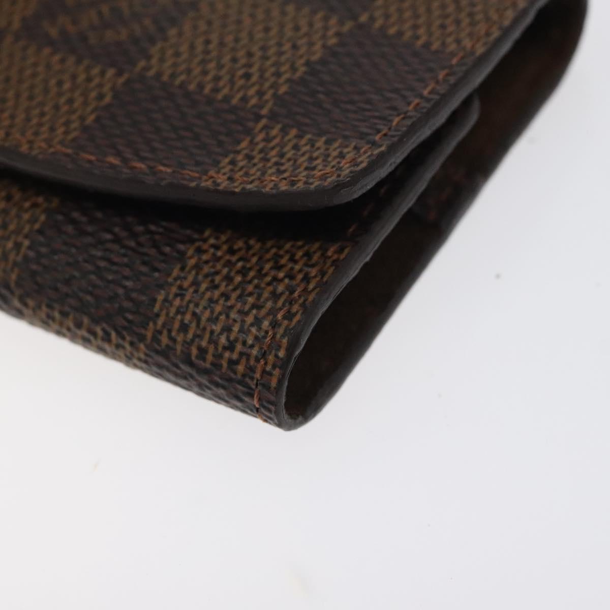 LOUIS VUITTON Damier Ebene Cuff Case LV Auth 116096