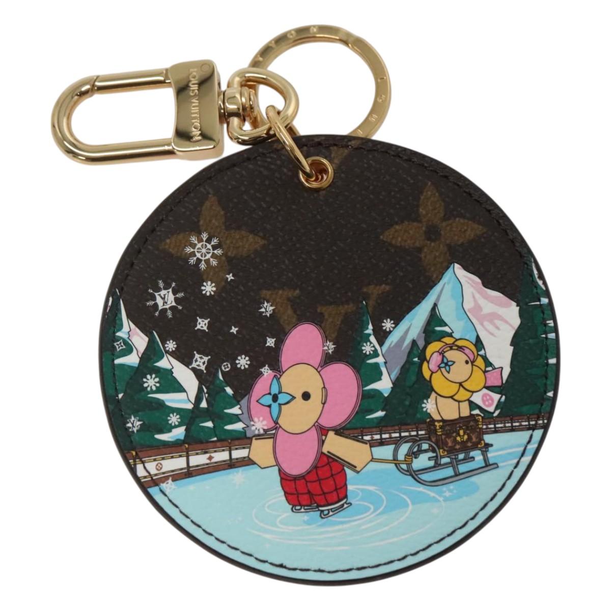 LOUIS VUITTON Monogram Vivienne Key Holder Illustre Charm M82633 Auth 116097