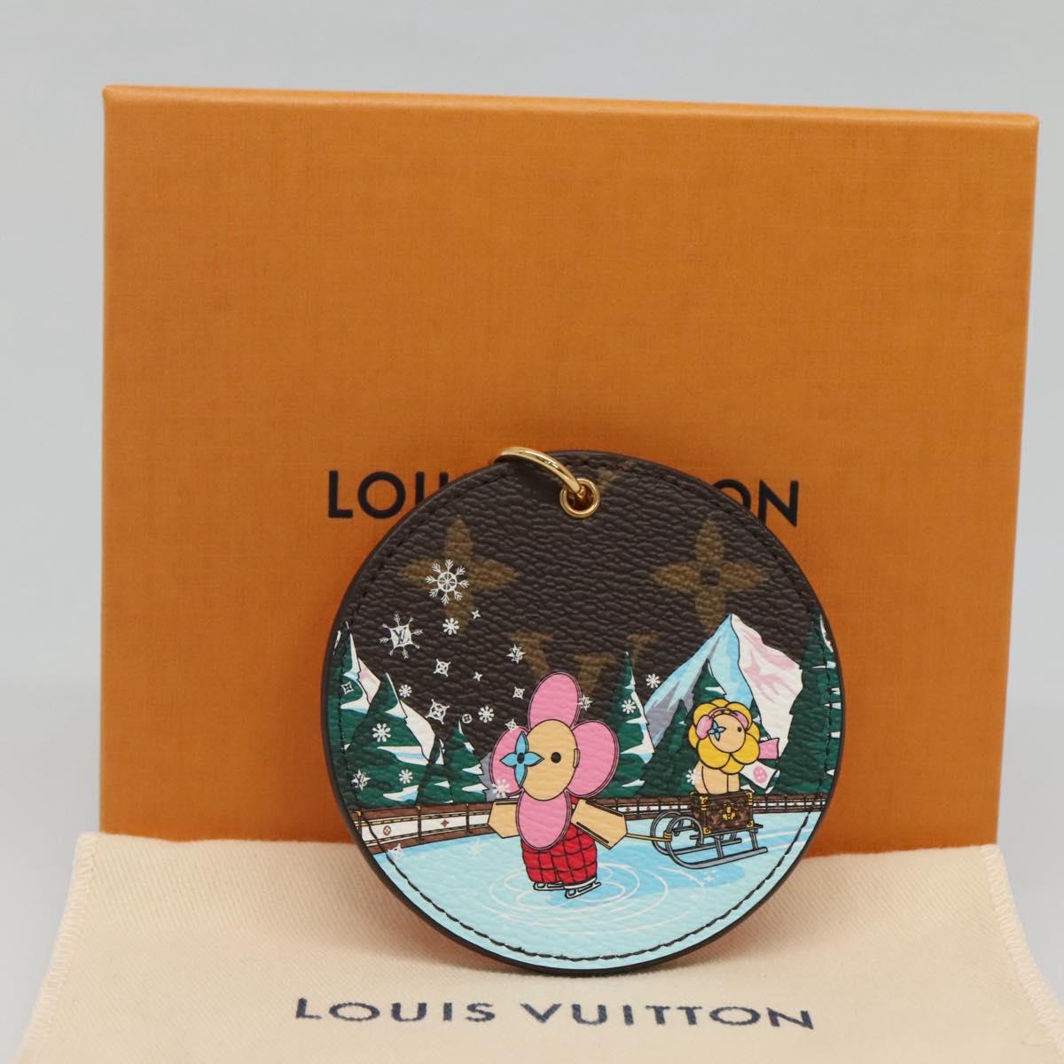 LOUIS VUITTON Monogram Vivienne Key Holder Illustre Charm M82633 Auth 116097