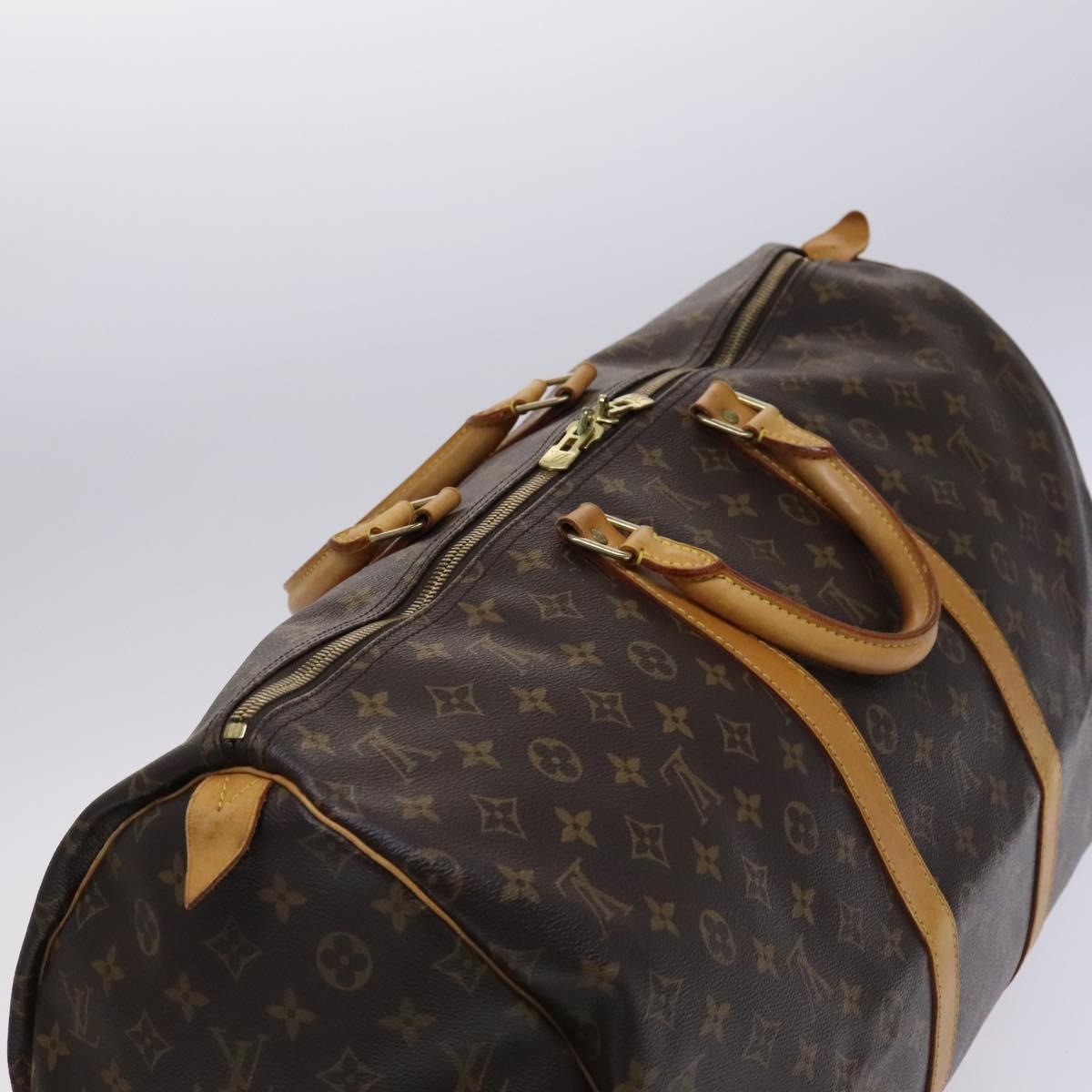 LOUIS VUITTON Monogram Keepall 55 Boston Bag M41424 LV Auth 116104