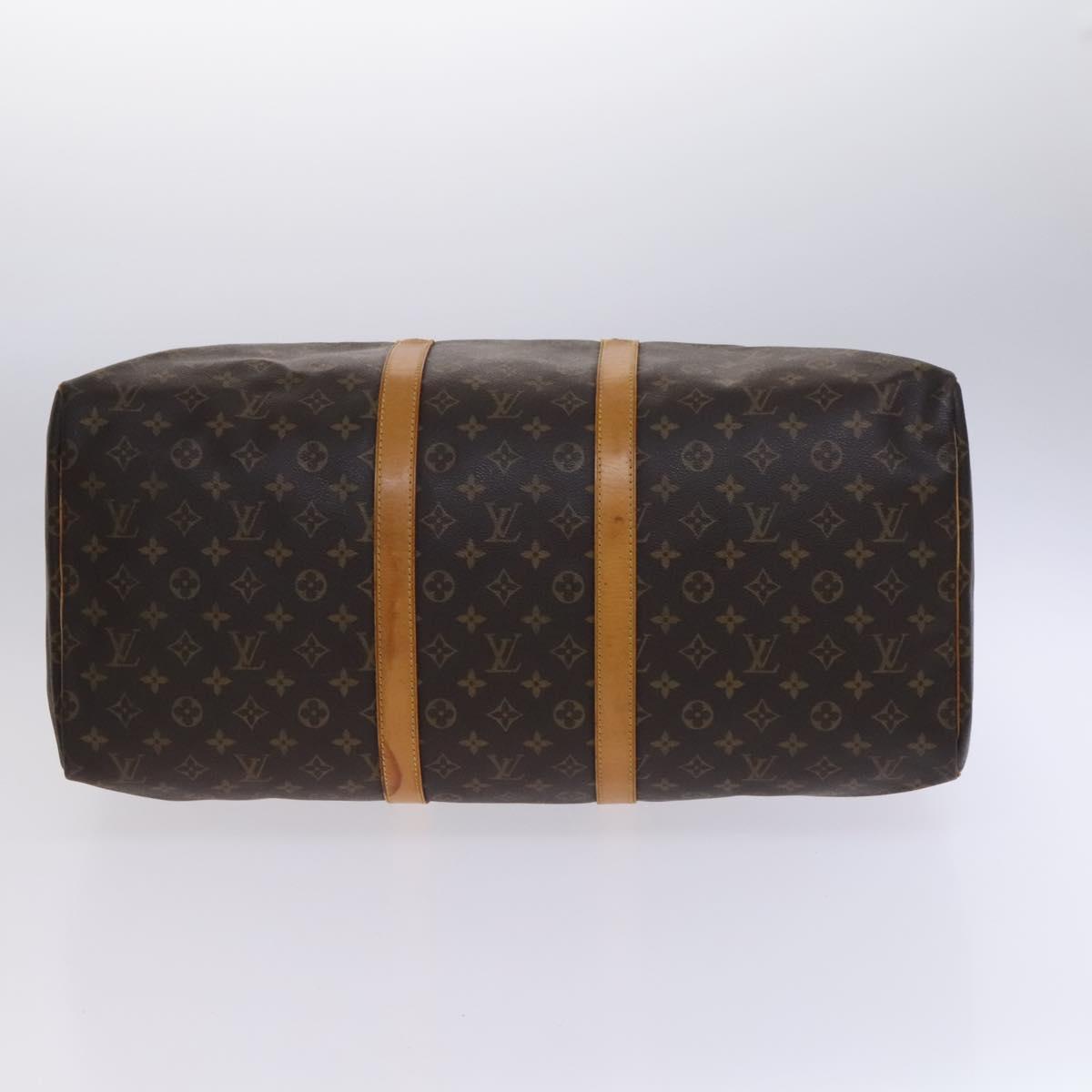 LOUIS VUITTON Monogram Keepall 55 Boston Bag M41424 LV Auth 116104