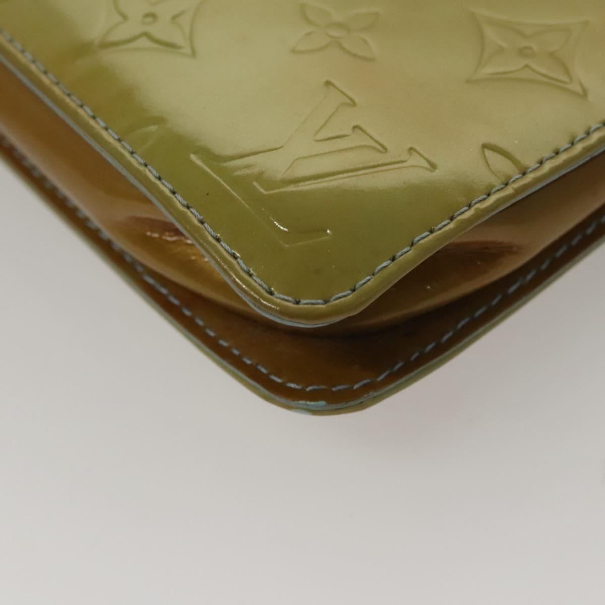 LOUIS VUITTON Monogram Vernis Lexington Pouch Baby Blue M91011 LV Auth 116166