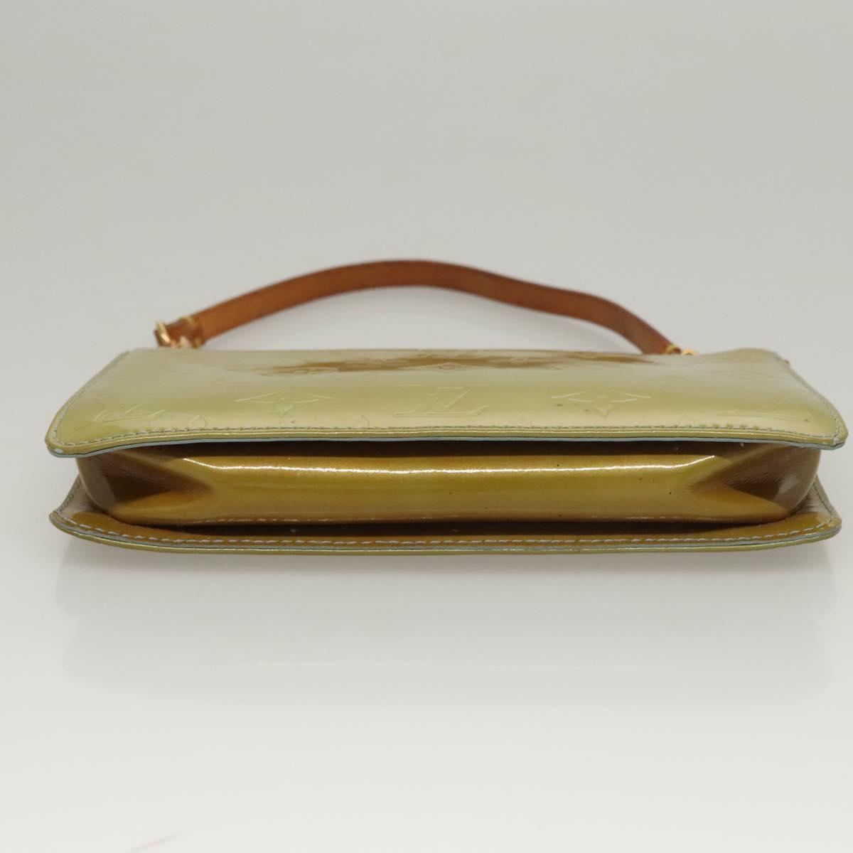 LOUIS VUITTON Monogram Vernis Lexington Pouch Baby Blue M91011 LV Auth 116166