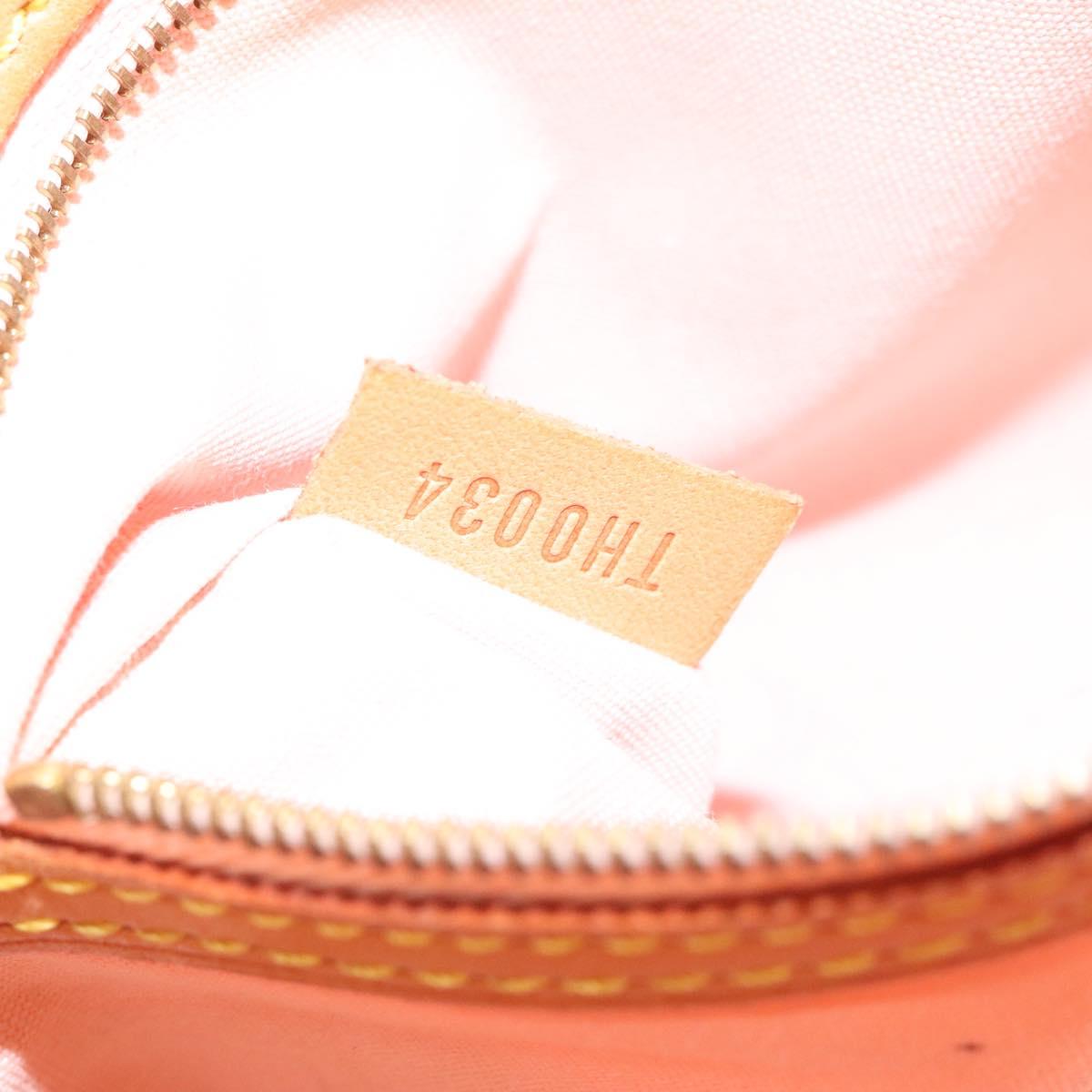 LOUIS VUITTON Monogram Vernis Reade PM Bag Marshmallow Pink M91306 Auth 116202
