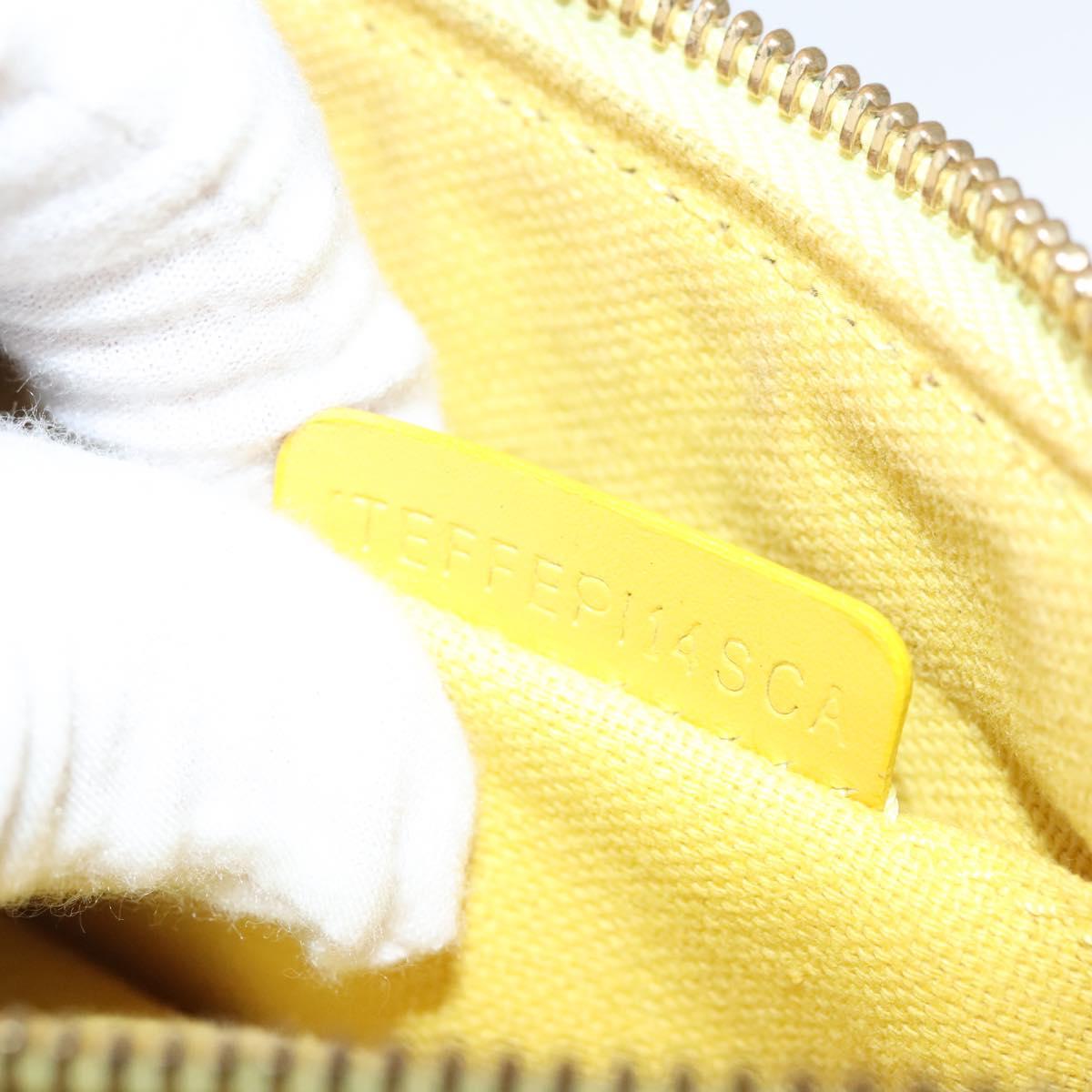 BURBERRY Nova Check Shoulder Bag Leather Yellow Auth 116203