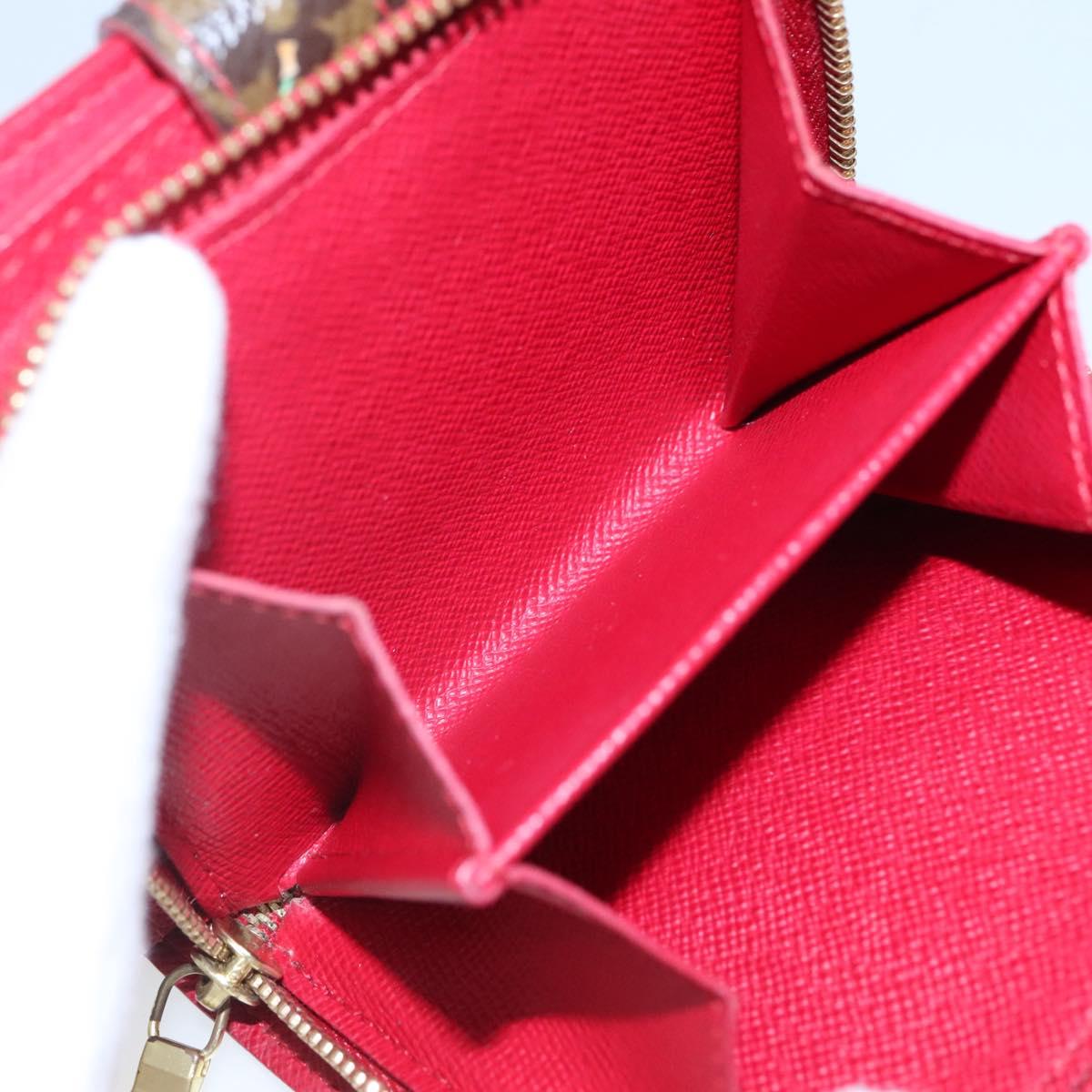 LOUIS VUITTON Monogram Cherry Compact Zip Bifold Wallet M95005 LV Auth 116235AM