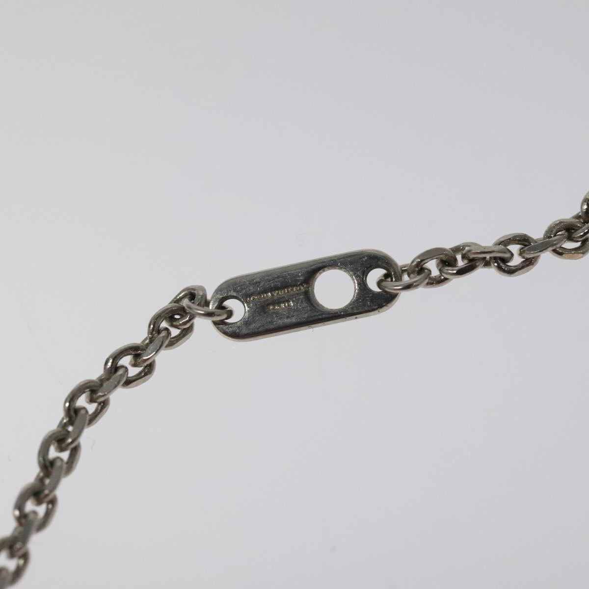 LOUIS VUITTON Collier Vivienne Necklace metal Navy MP3194 LV Auth 116260