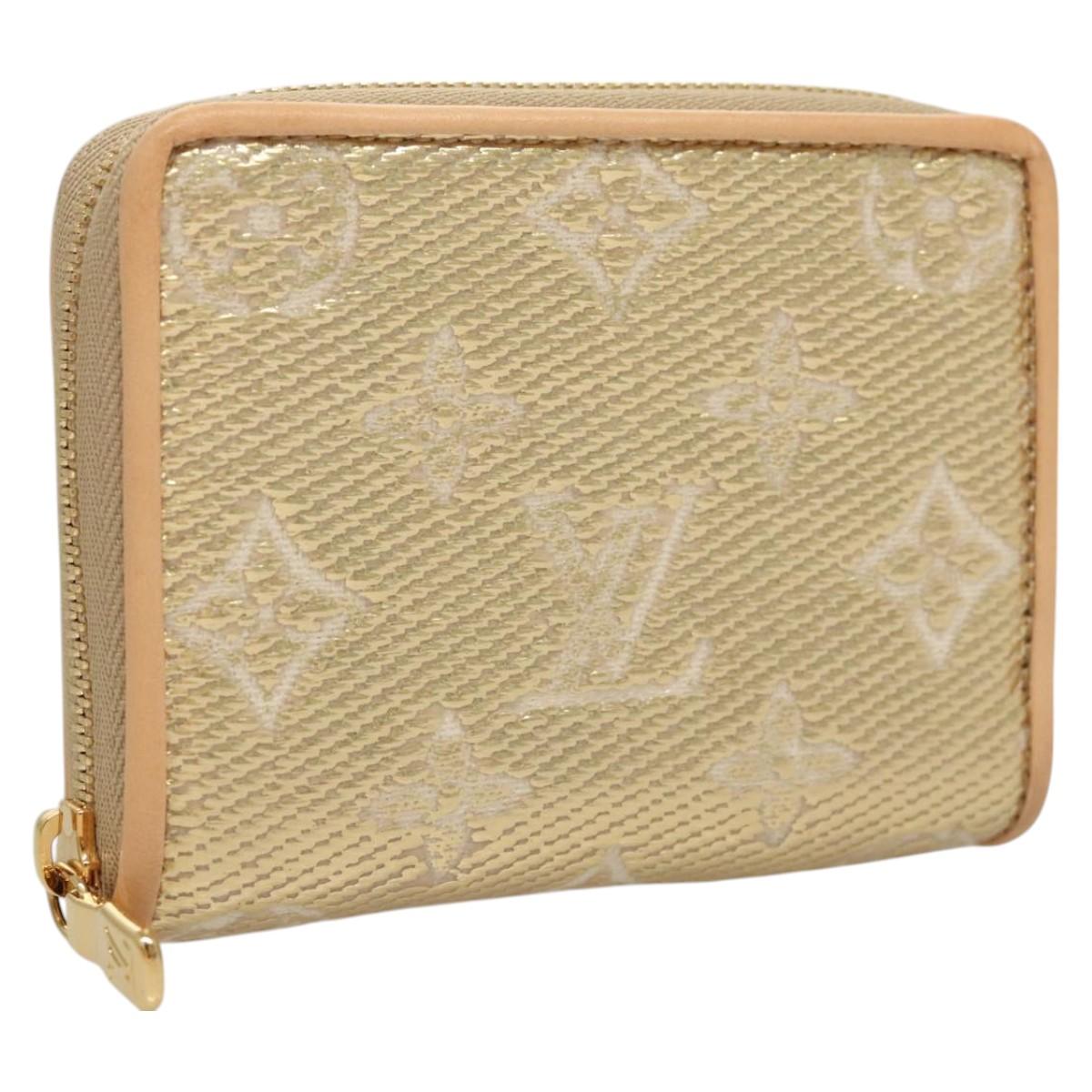 LOUIS VUITTON Monogram Laminated Jacquard Zippy Coin Purse M82483 Auth 116266SM