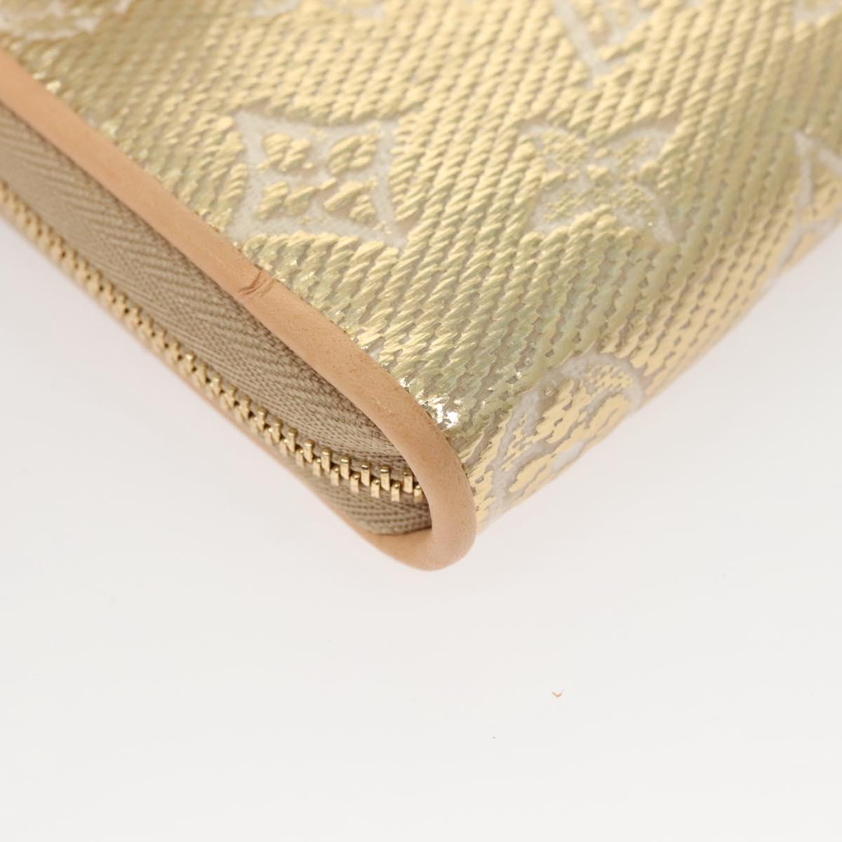 LOUIS VUITTON Monogram Laminated Jacquard Zippy Coin Purse M82483 Auth 116266SM