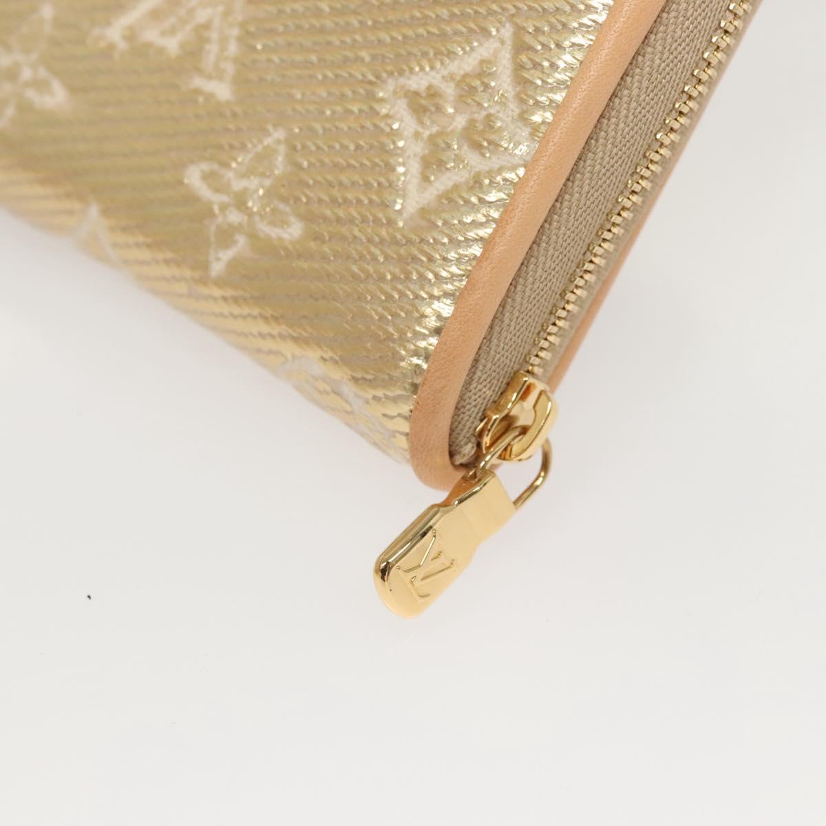 LOUIS VUITTON Monogram Laminated Jacquard Zippy Coin Purse M82483 Auth 116266SM