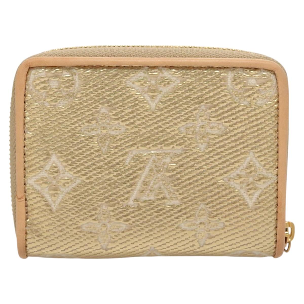 LOUIS VUITTON Monogram Laminated Jacquard Zippy Coin Purse M82483 Auth 116266SM