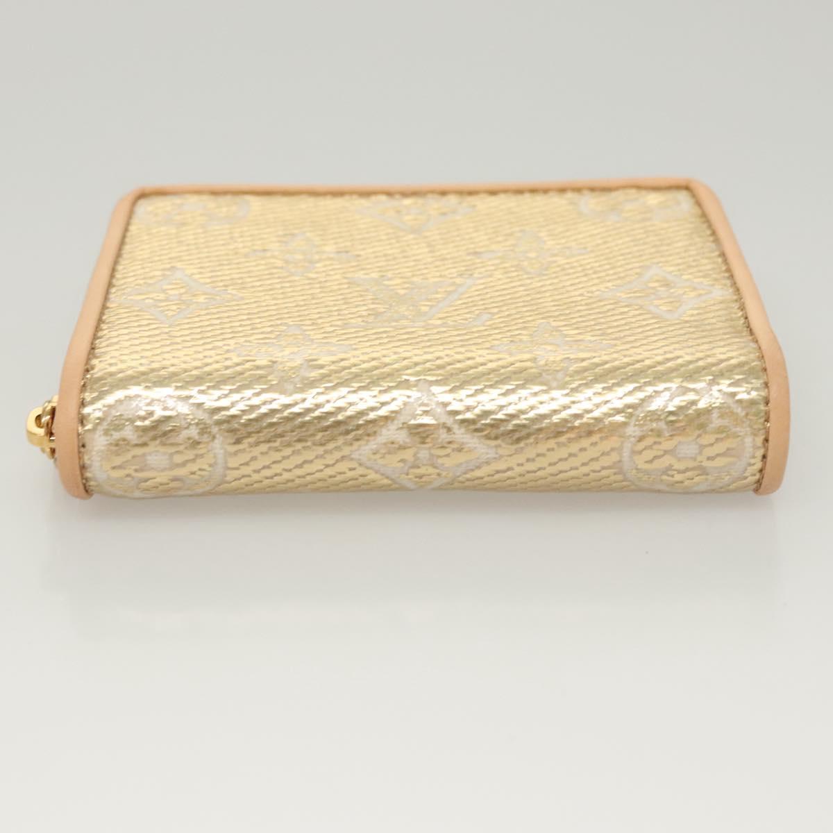 LOUIS VUITTON Monogram Laminated Jacquard Zippy Coin Purse M82483 Auth 116266SM