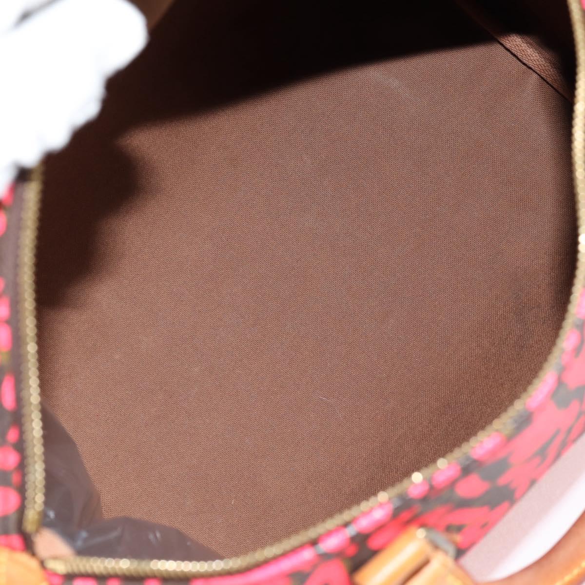 LOUIS VUITTON Monogram Graffiti Speedy 30 Bag Orange M93705 LV Auth 116267AM