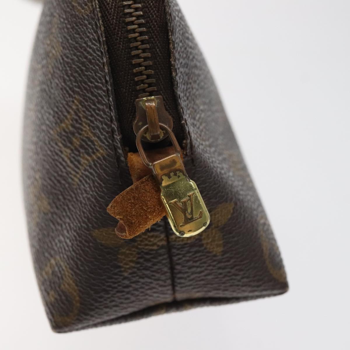 LOUIS VUITTON Monogram Pochette Cosmetic PM Cosmetic Pouch M47515 LV Auth 116269