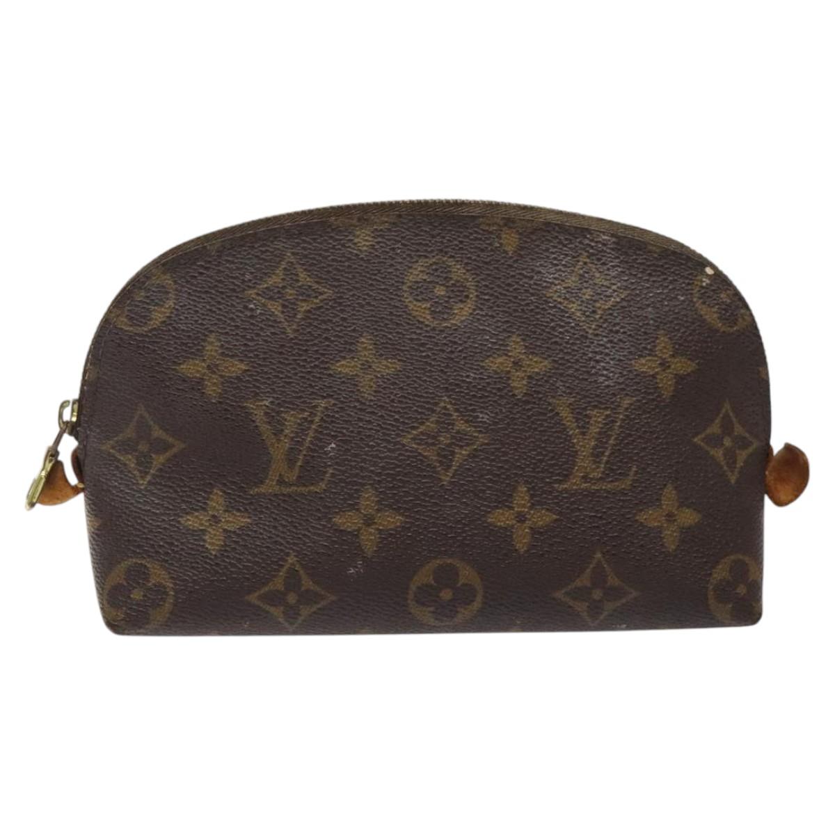 LOUIS VUITTON Monogram Pochette Cosmetic PM Cosmetic Pouch M47515 LV Auth 116269