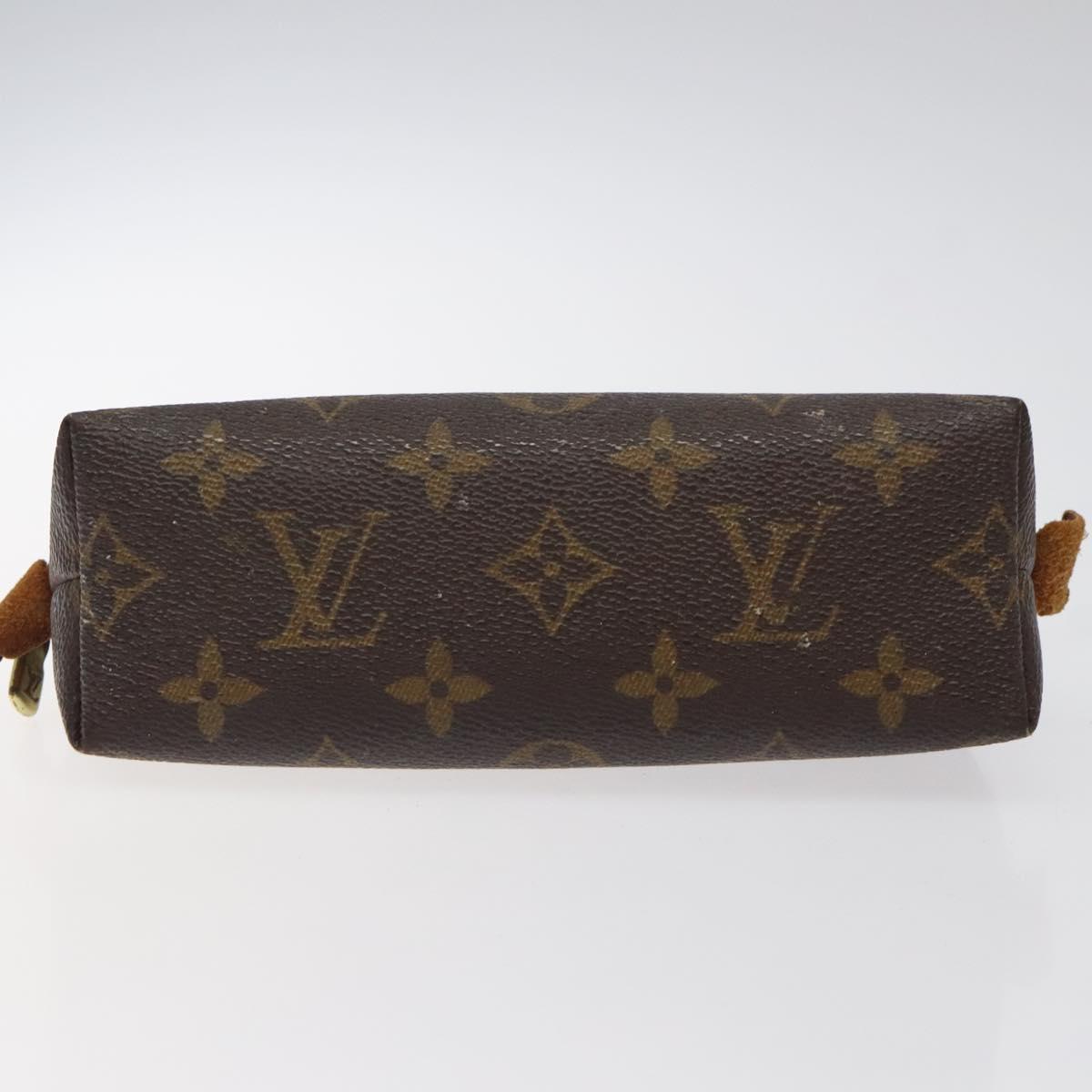 LOUIS VUITTON Monogram Pochette Cosmetic PM Cosmetic Pouch M47515 LV Auth 116269