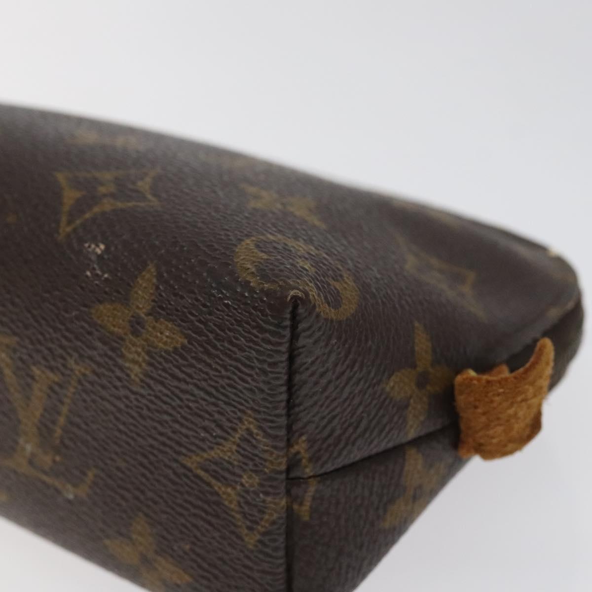 LOUIS VUITTON Monogram Pochette Cosmetic PM Cosmetic Pouch M47515 LV Auth 116269