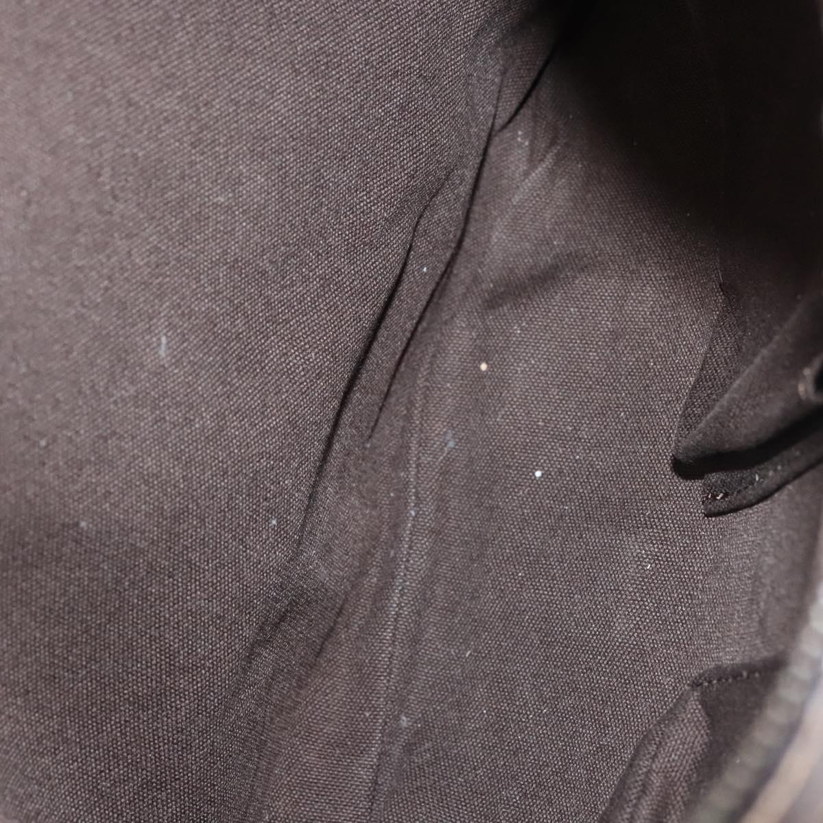 BURBERRY Nova Check Shoulder Bag Canvas Beige Gold Auth 116276