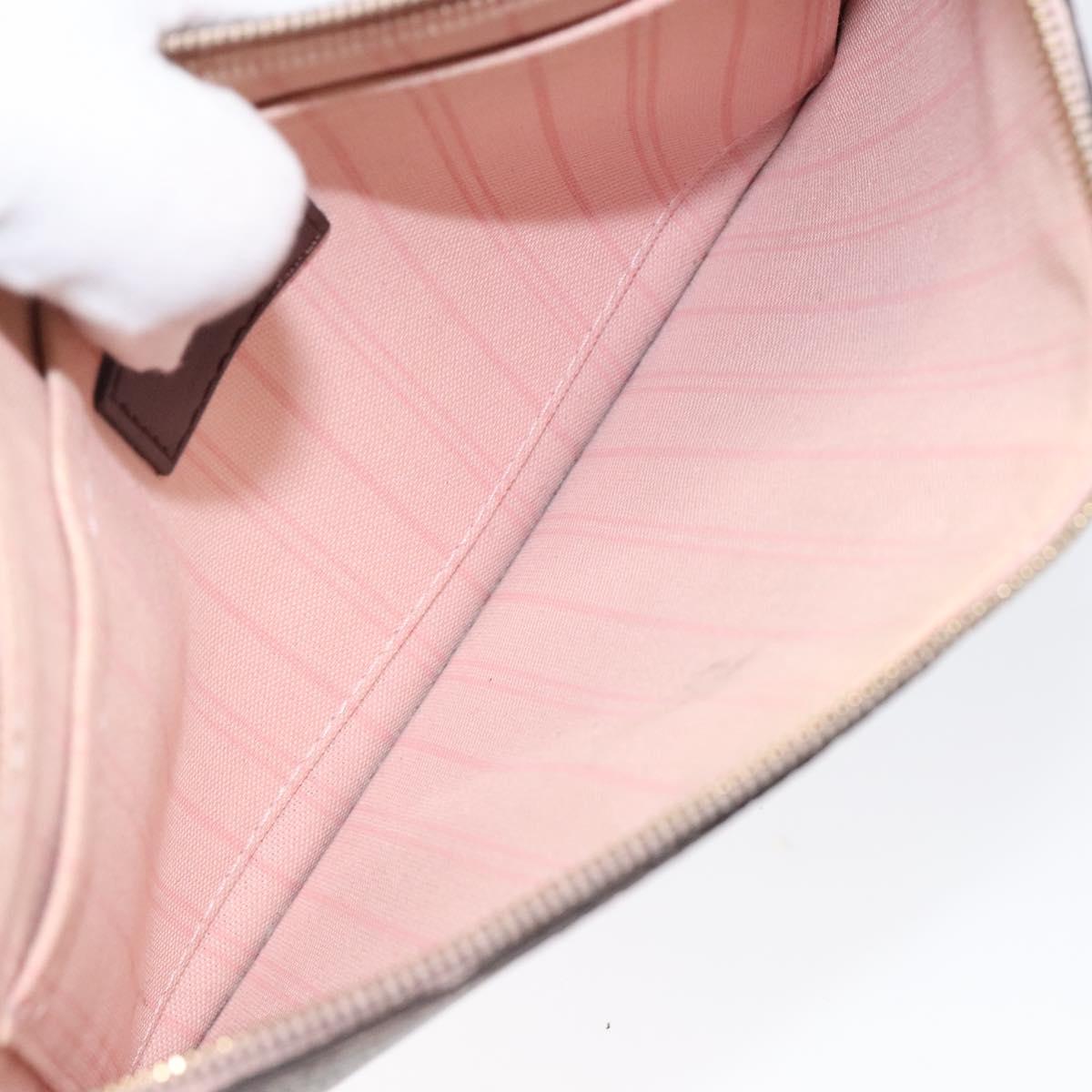 LOUIS VUITTON Damier Ebene Neverfull MM Pouch Accessory Pouch LV Auth 116283