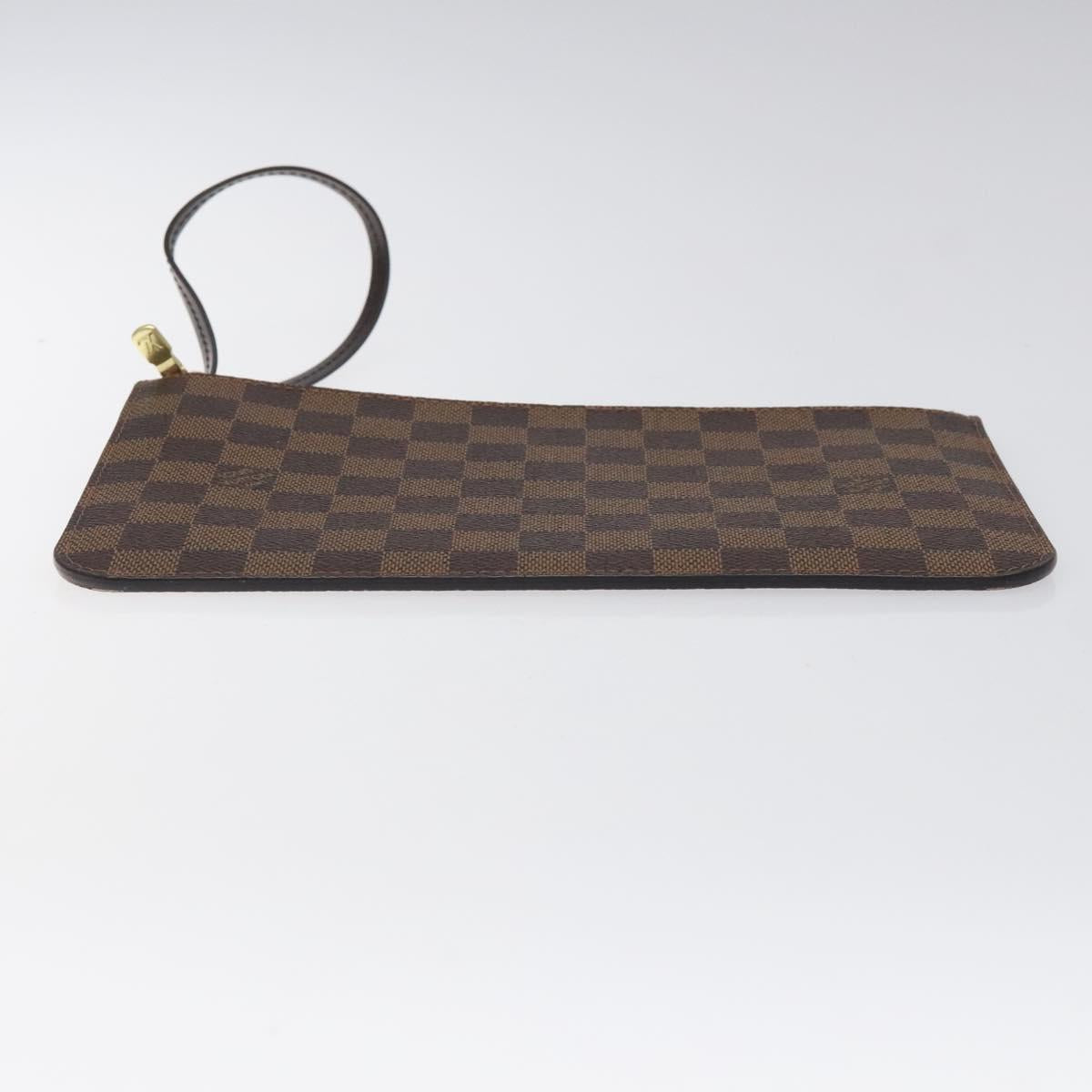 LOUIS VUITTON Damier Ebene Neverfull MM Pouch Accessory Pouch LV Auth 116283