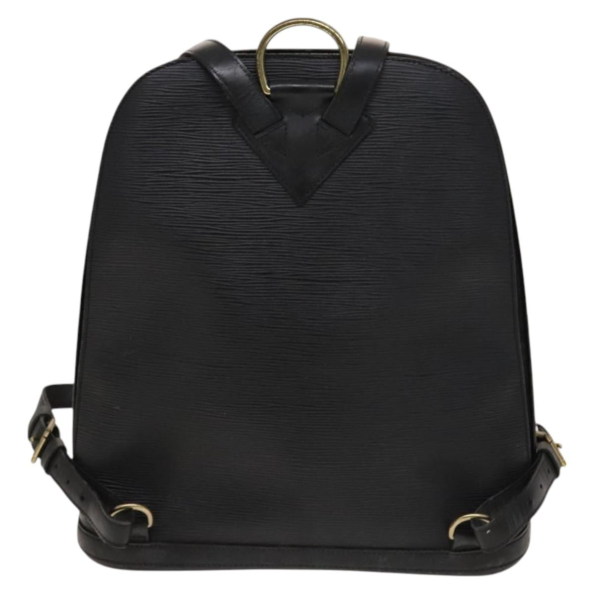 LOUIS VUITTON Epi Gobelins Backpack Black M52292 LV Auth 116303