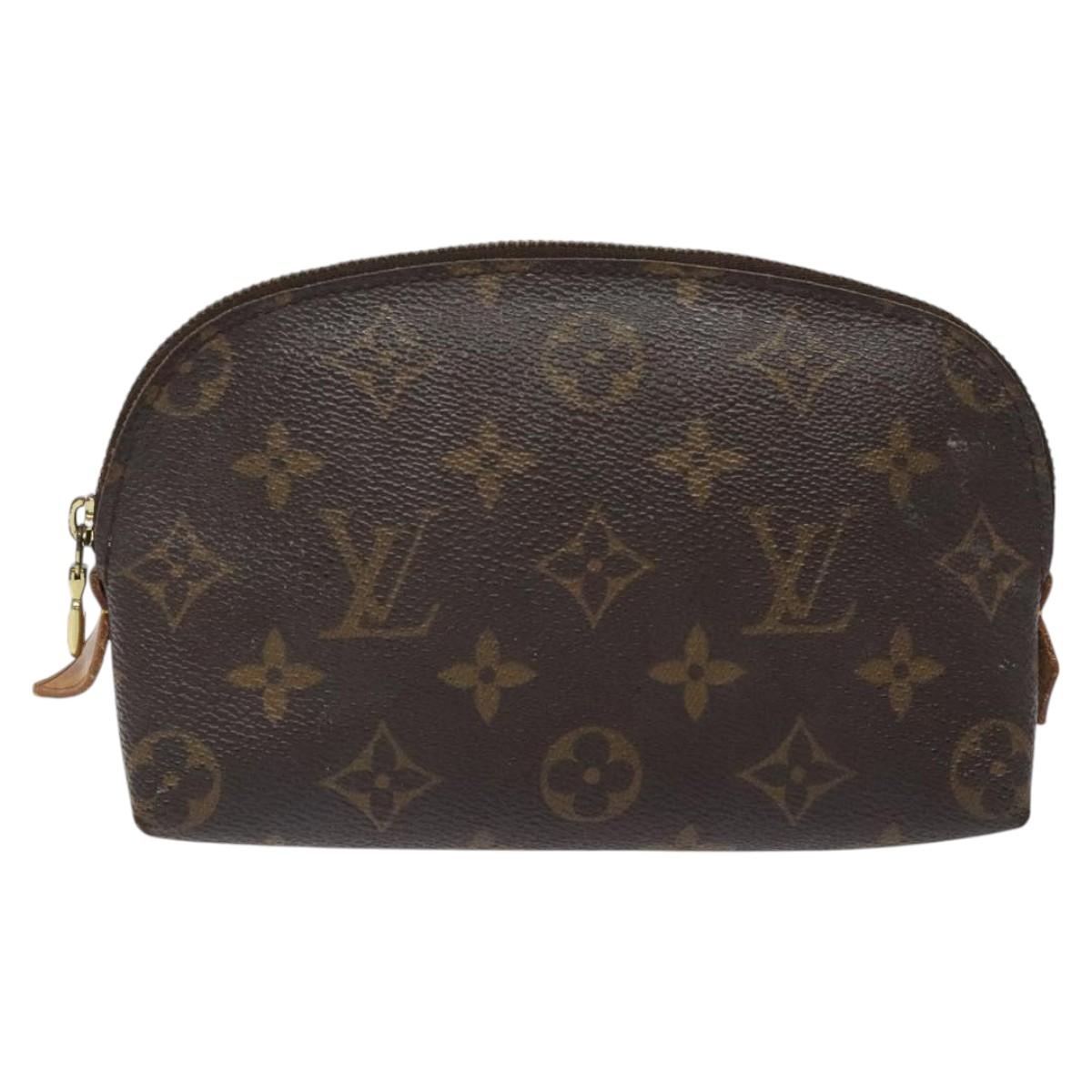 LOUIS VUITTON Monogram Pochette Cosmetic PM Cosmetic Pouch M47515 LV Auth 116305