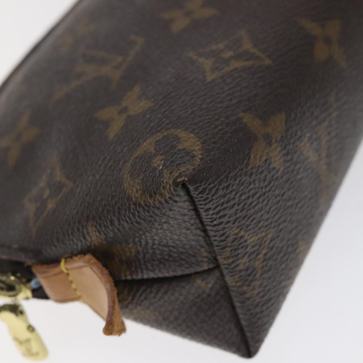 LOUIS VUITTON Monogram Pochette Cosmetic PM Cosmetic Pouch M47515 LV Auth 116305