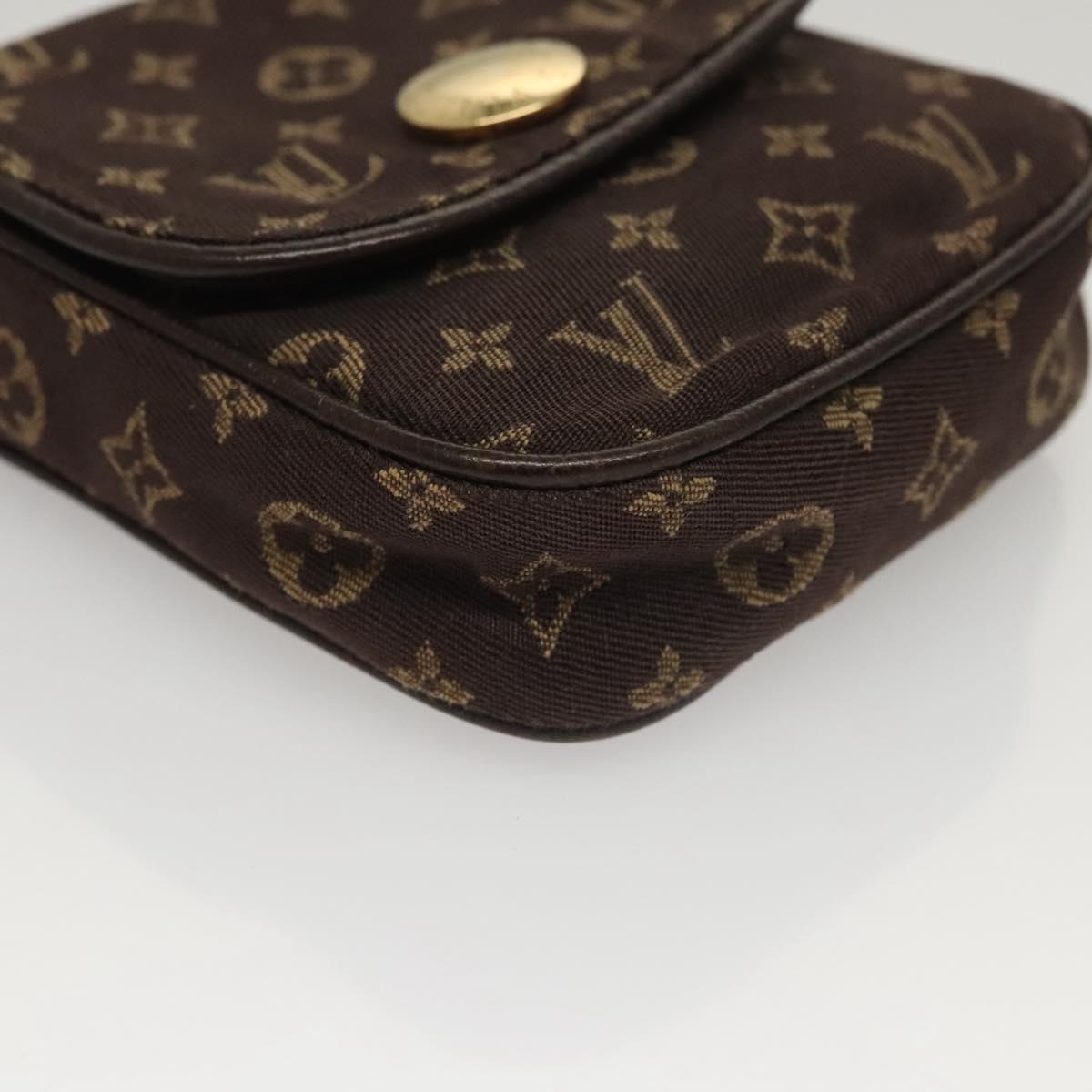 LOUIS VUITTON Monogram Mini Pochette Cancun Pouch Brown M95313 LV Auth 116307