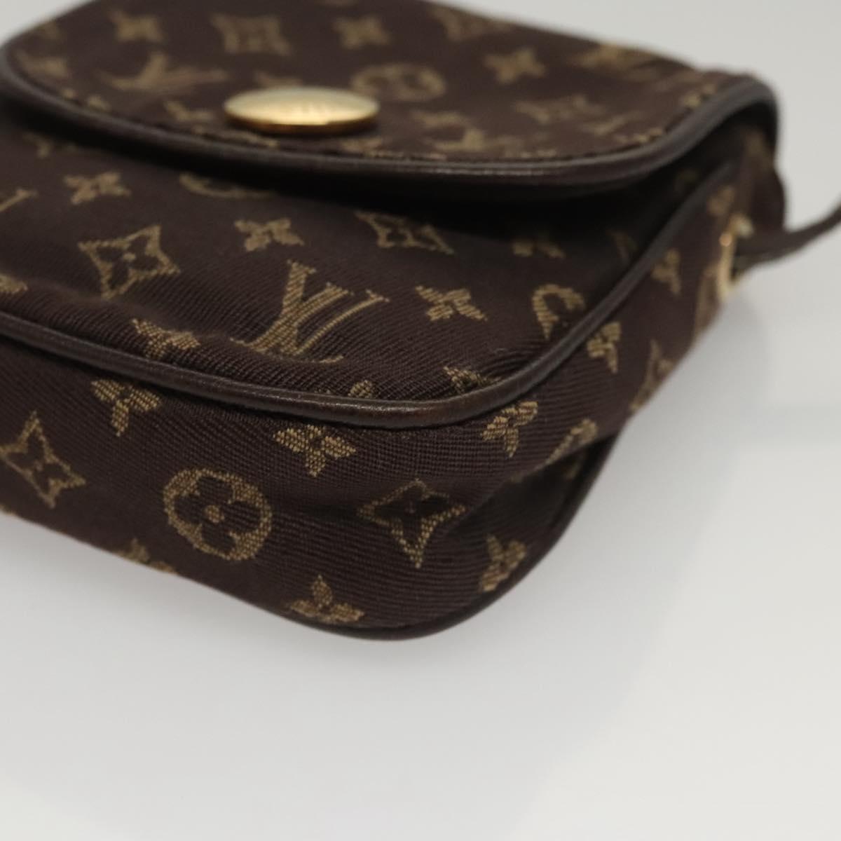LOUIS VUITTON Monogram Mini Pochette Cancun Pouch Brown M95313 LV Auth 116307