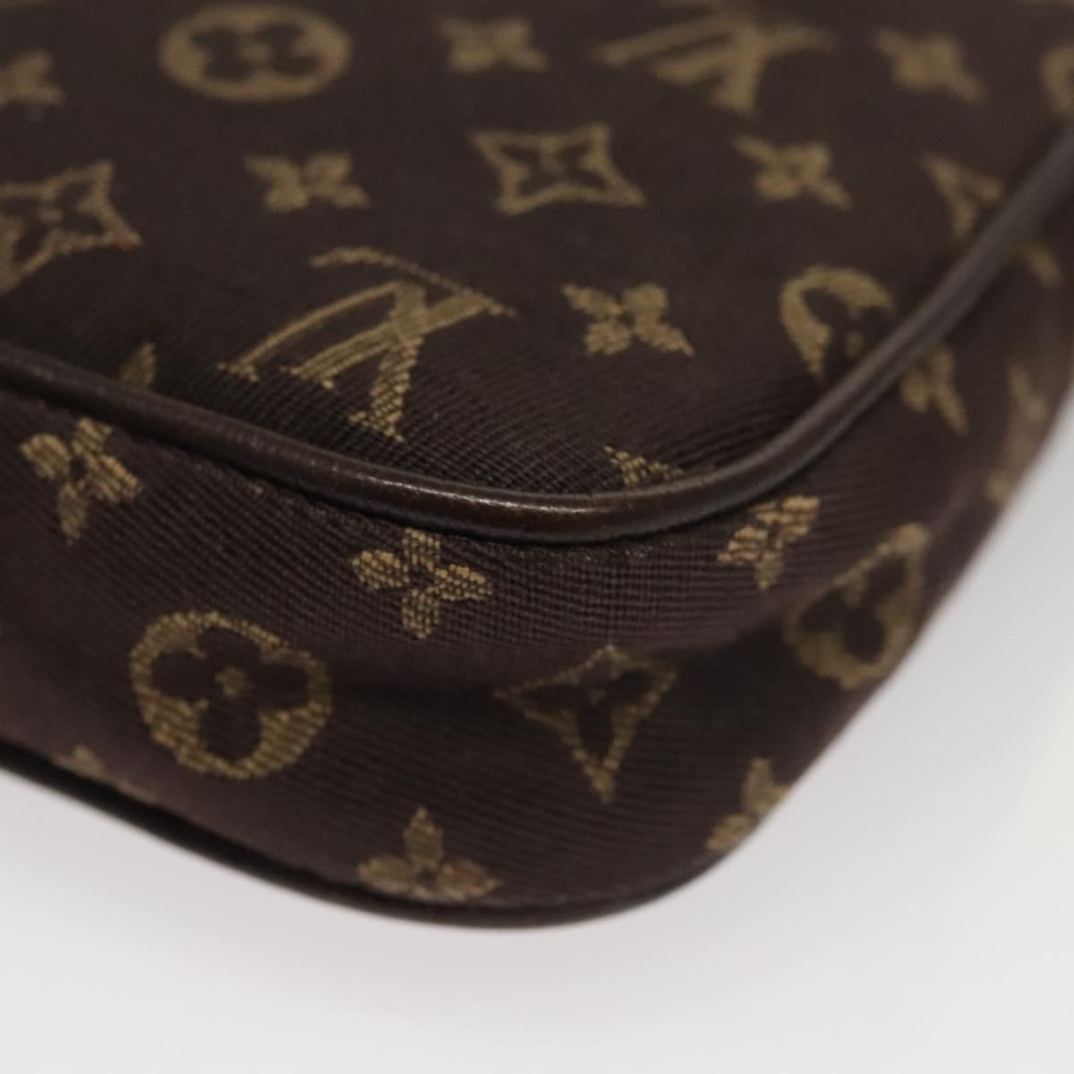LOUIS VUITTON Monogram Mini Pochette Cancun Pouch Brown M95313 LV Auth 116307A