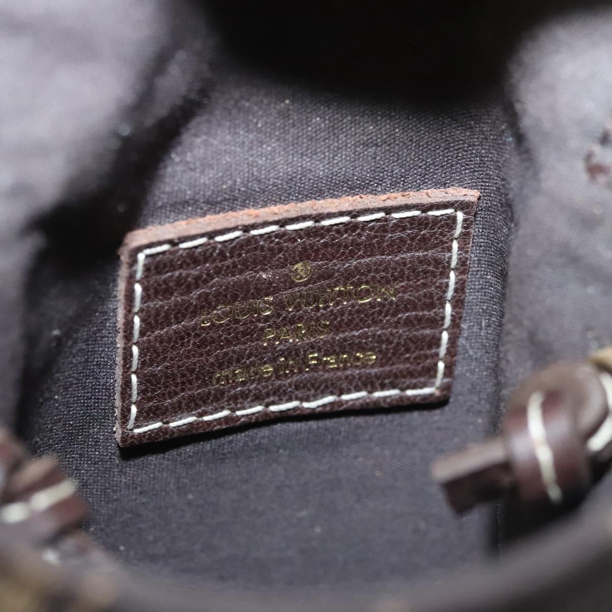 LOUIS VUITTON Monogram Mini Pochette Cancun Pouch Brown M95313 LV Auth 116307