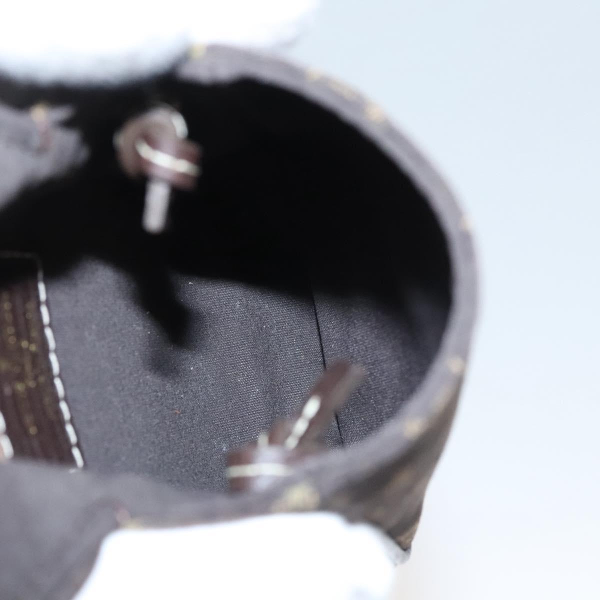 LOUIS VUITTON Monogram Mini Pochette Cancun Pouch Brown M95313 LV Auth 116307