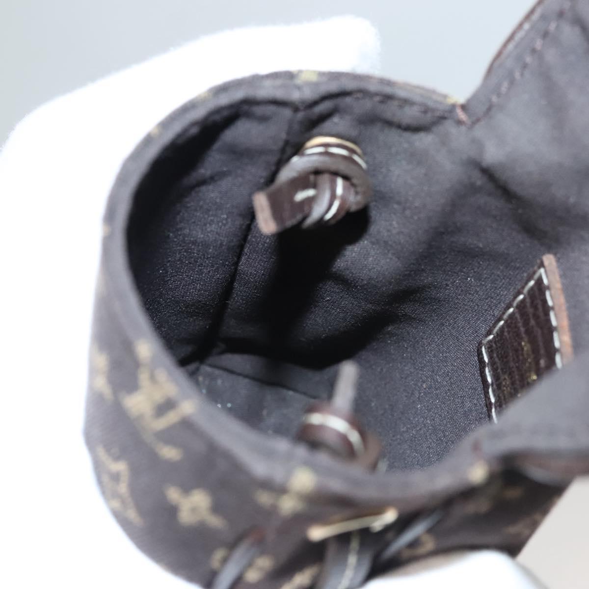 LOUIS VUITTON Monogram Mini Pochette Cancun Pouch Brown M95313 LV Auth 116307