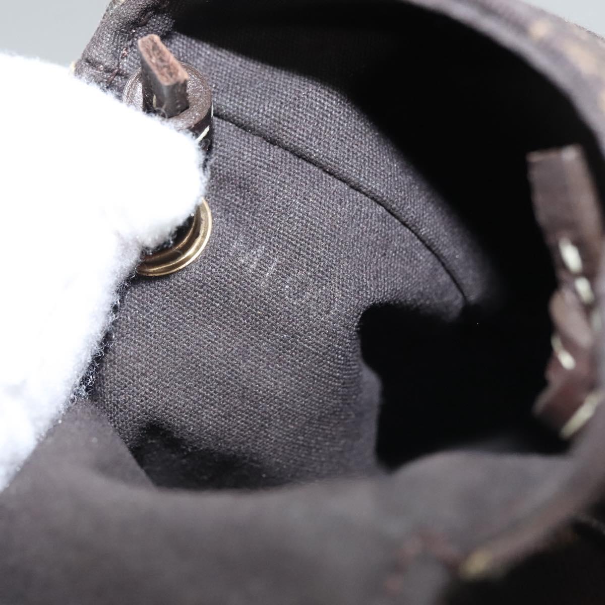 LOUIS VUITTON Monogram Mini Pochette Cancun Pouch Brown M95313 LV Auth 116307